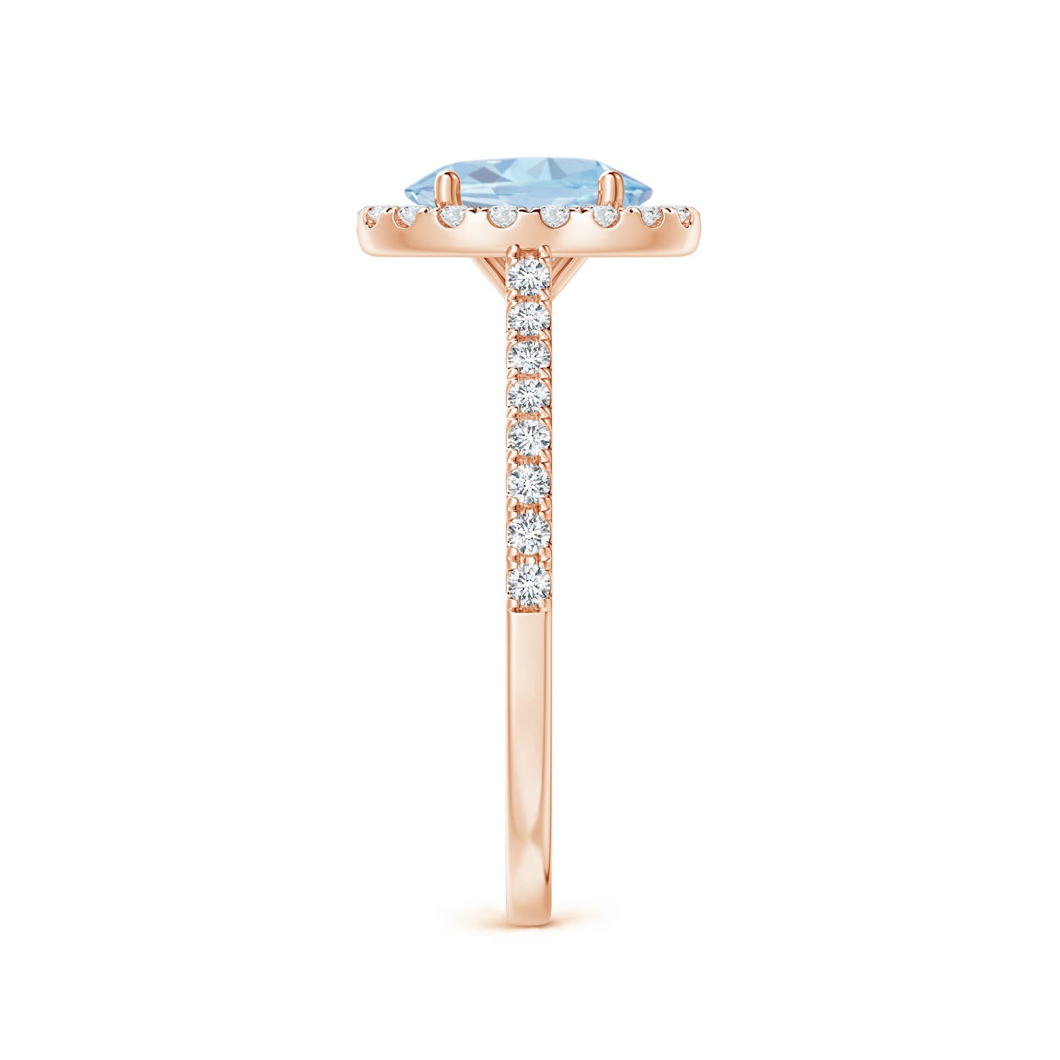 A - Aquamarine / 1.34 CT / 14 KT Rose Gold