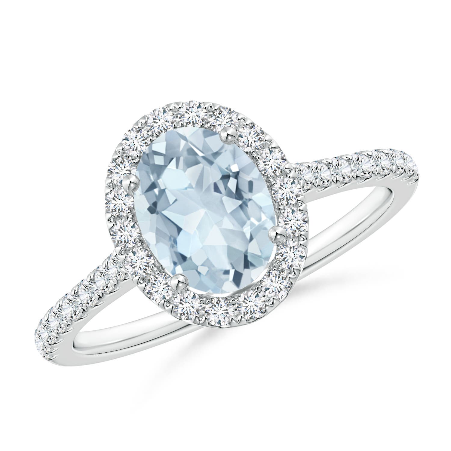 A - Aquamarine / 1.34 CT / 14 KT White Gold