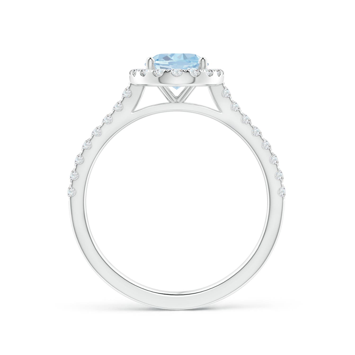 A - Aquamarine / 1.34 CT / 14 KT White Gold