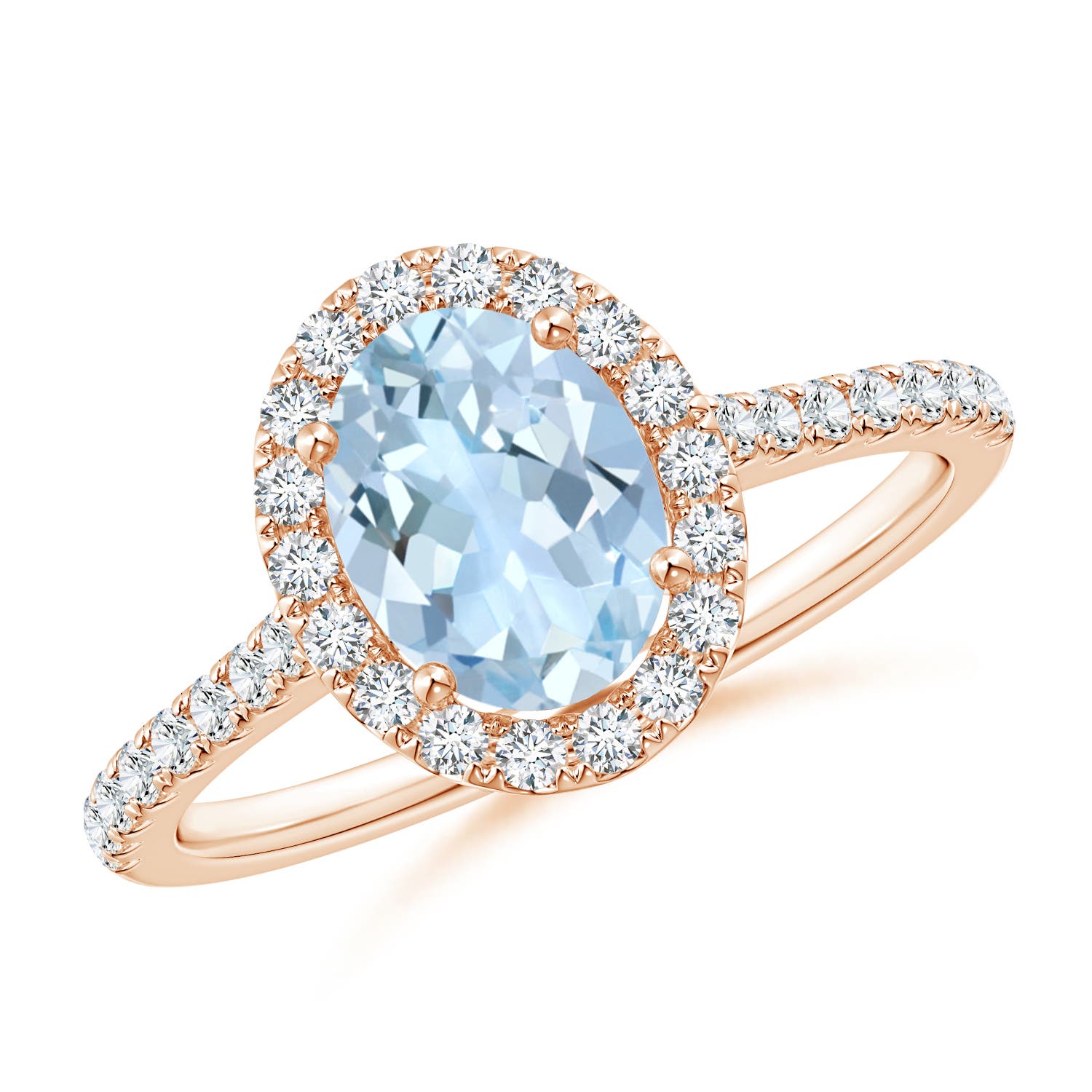 AA - Aquamarine / 1.34 CT / 14 KT Rose Gold