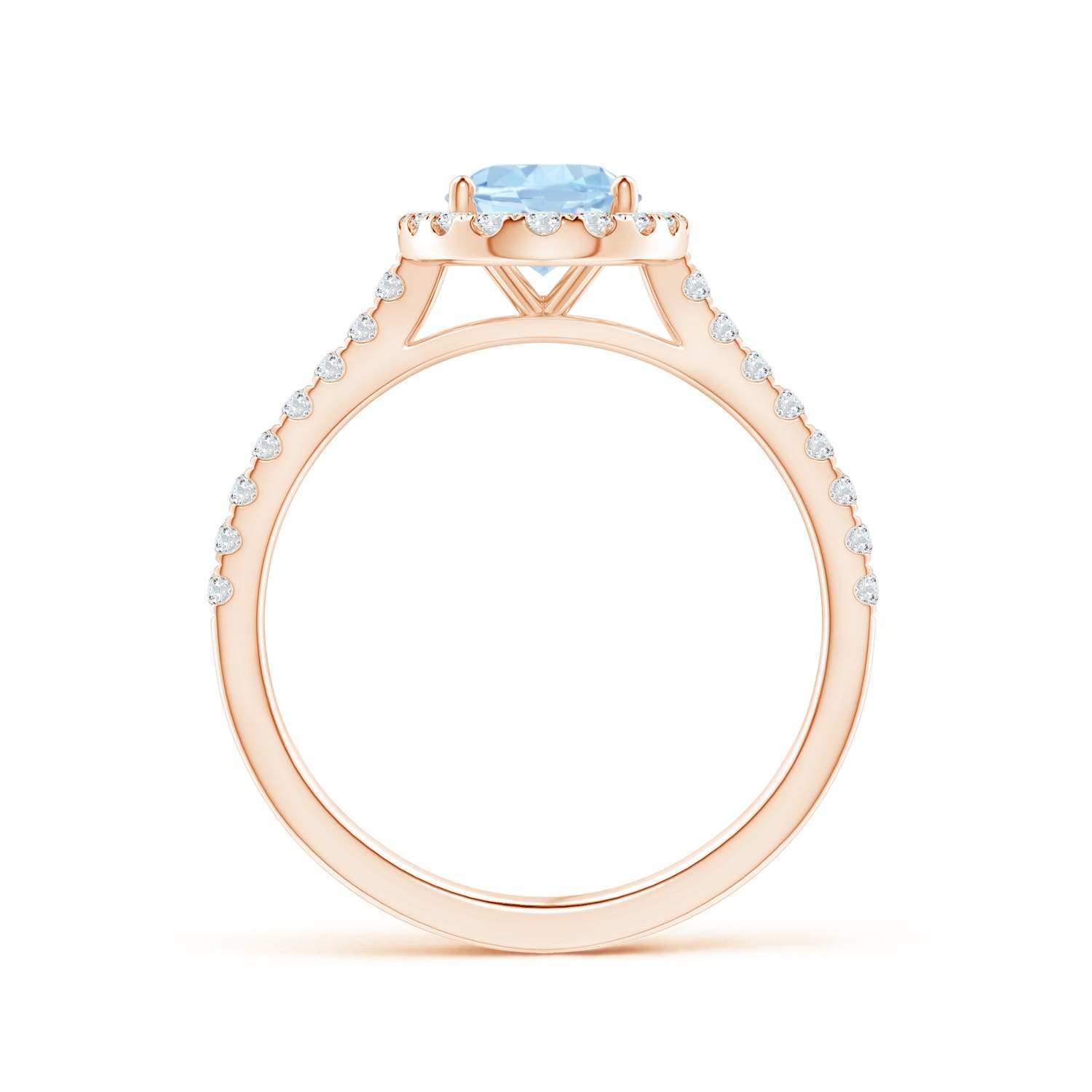 AA - Aquamarine / 1.34 CT / 14 KT Rose Gold