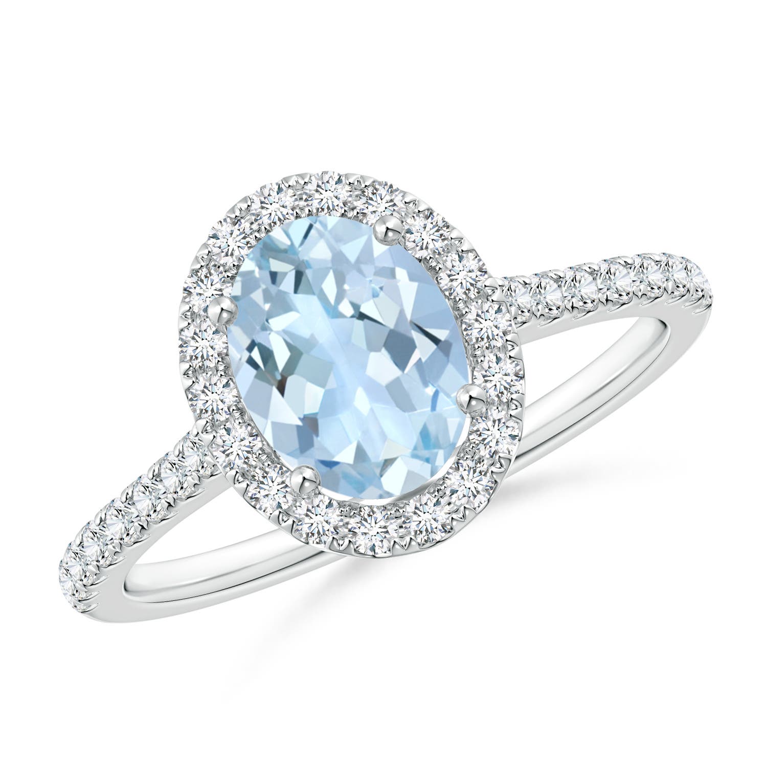 AA - Aquamarine / 1.34 CT / 14 KT White Gold