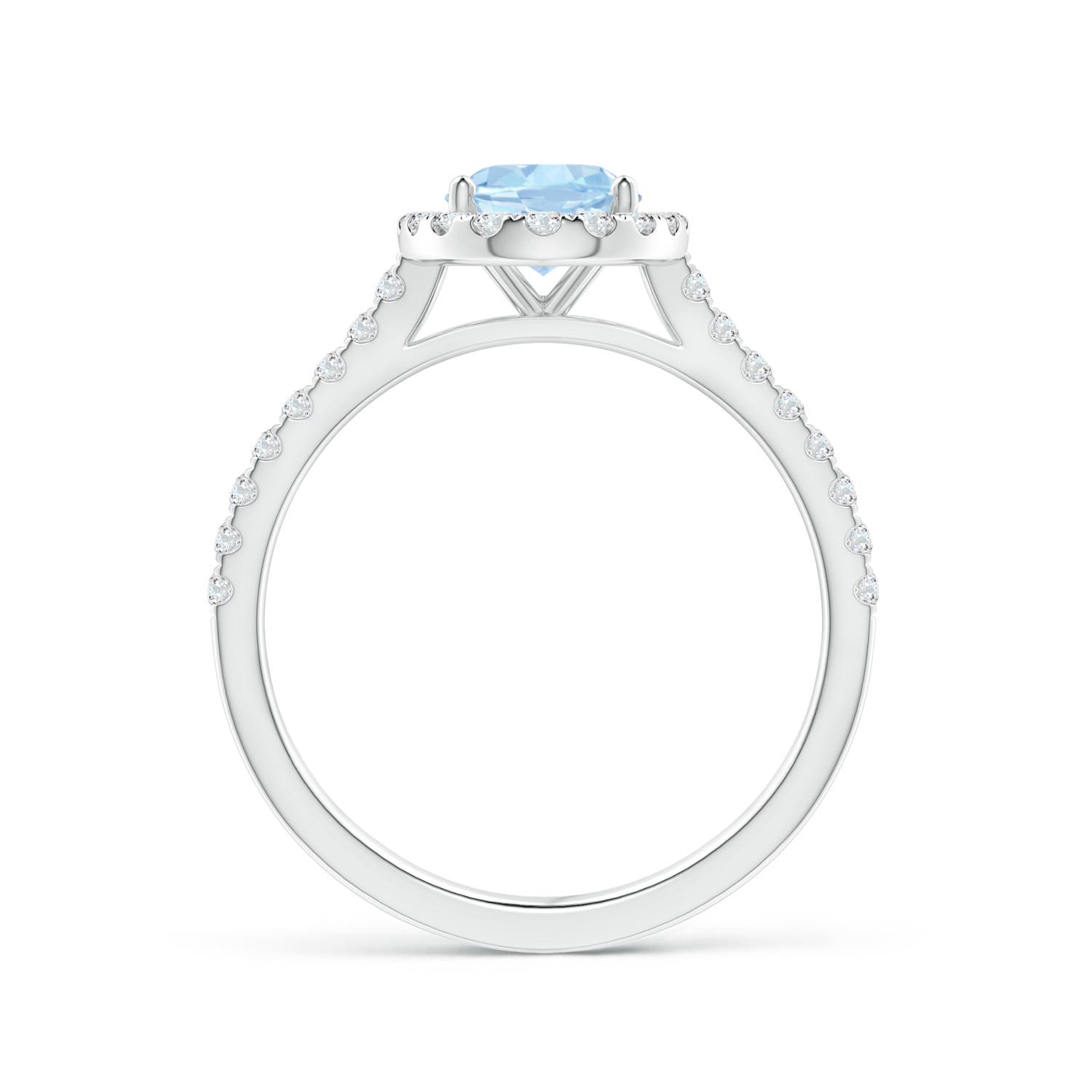 AA - Aquamarine / 1.34 CT / 14 KT White Gold