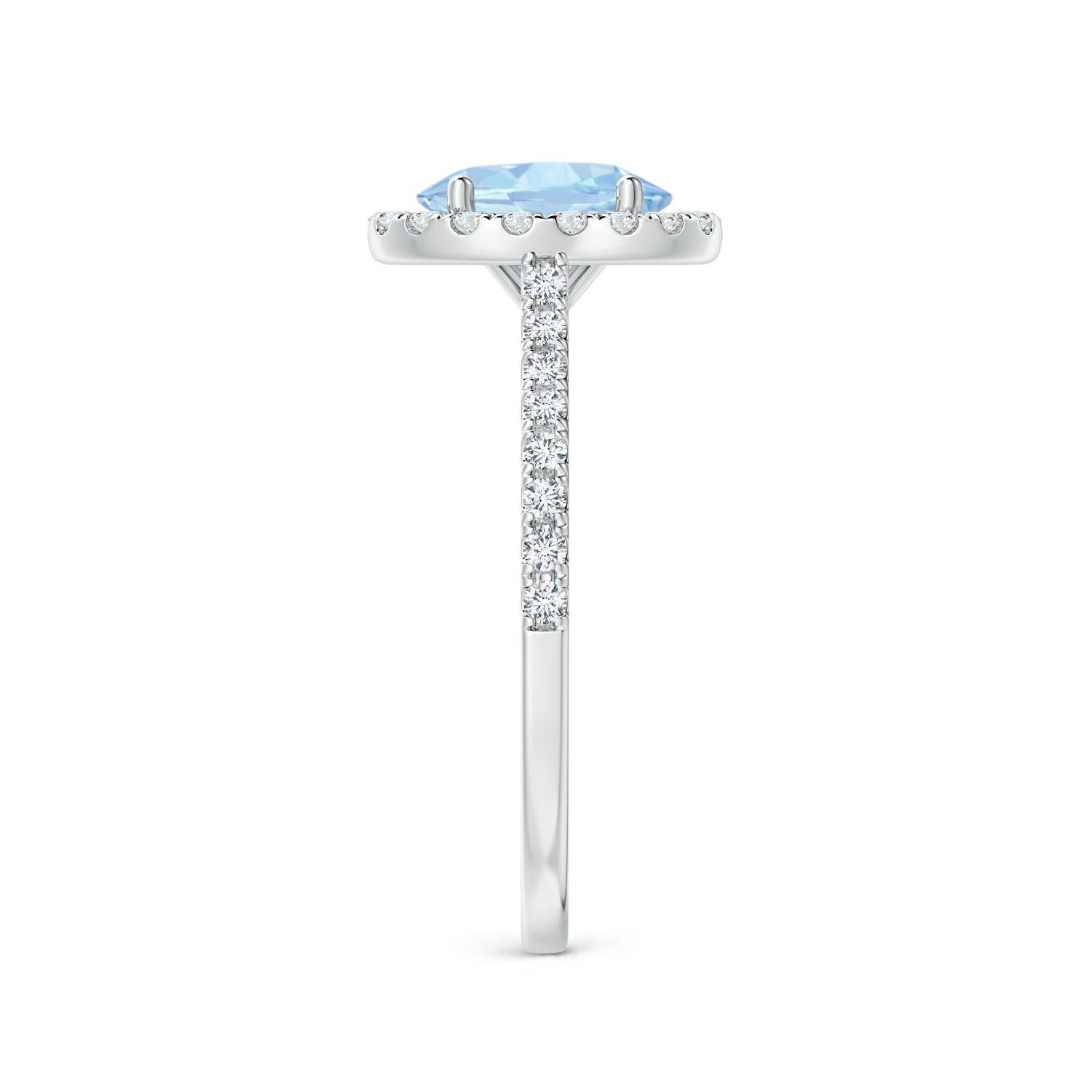 AA - Aquamarine / 1.34 CT / 14 KT White Gold