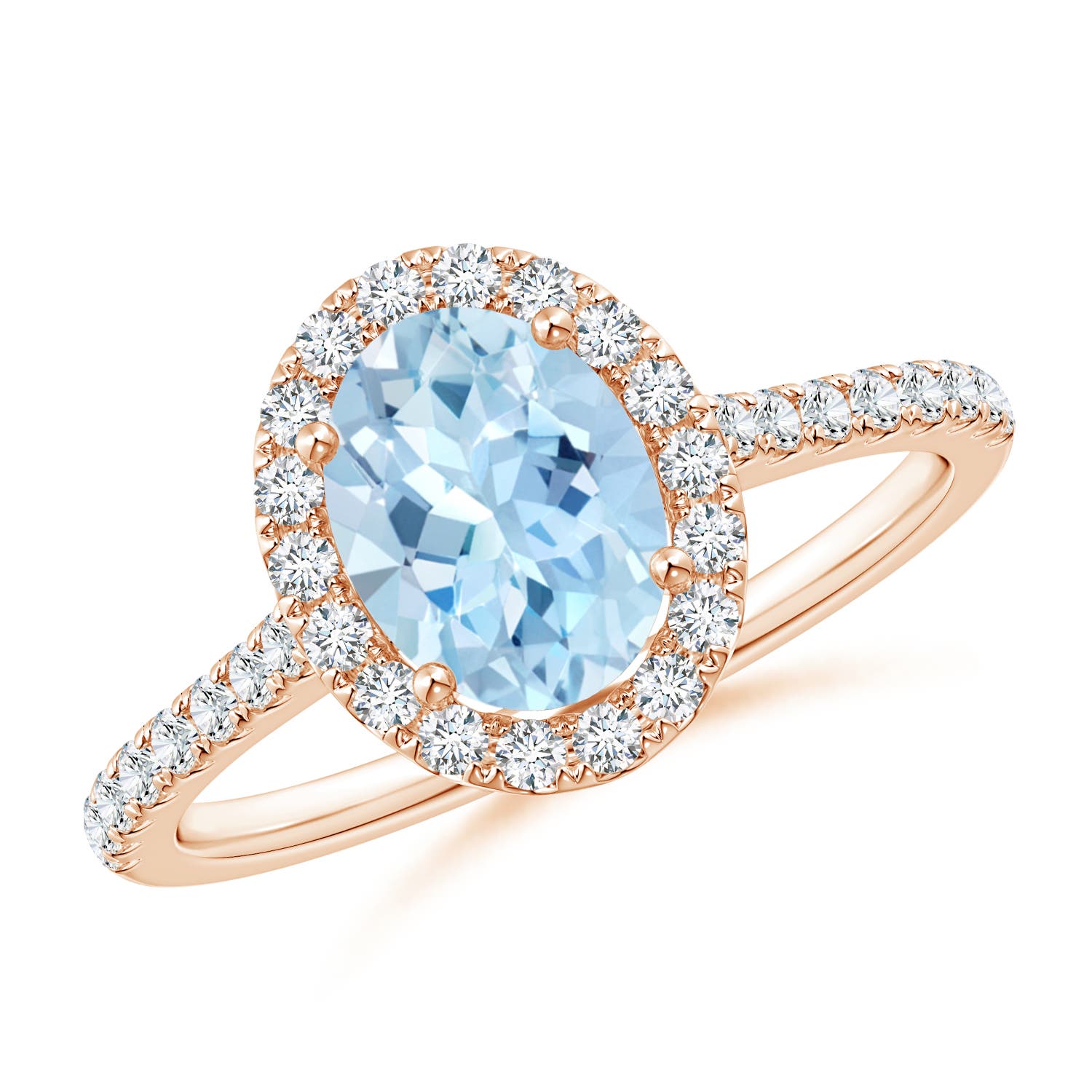 AAA - Aquamarine / 1.34 CT / 14 KT Rose Gold