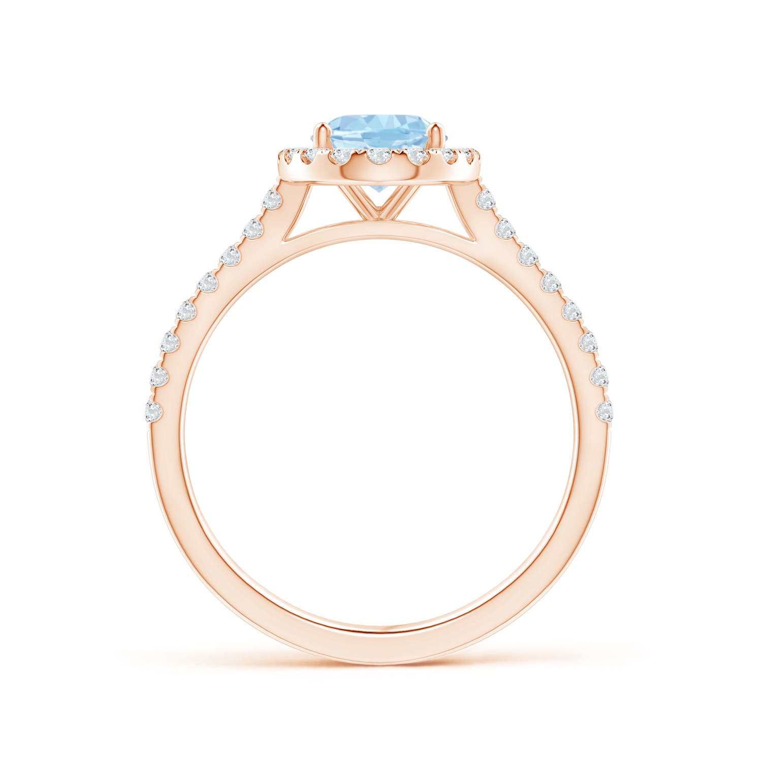 AAA - Aquamarine / 1.34 CT / 14 KT Rose Gold