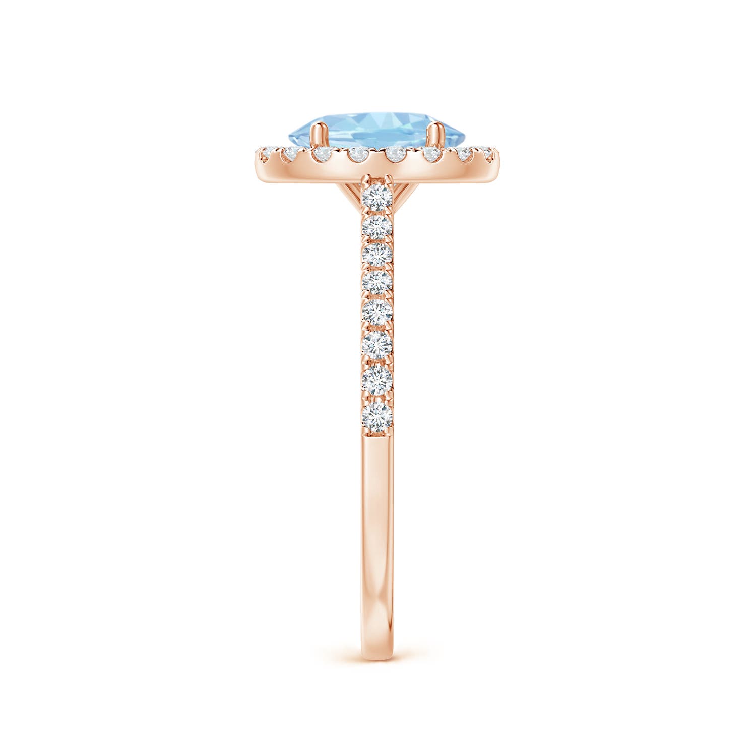 AAA - Aquamarine / 1.34 CT / 14 KT Rose Gold