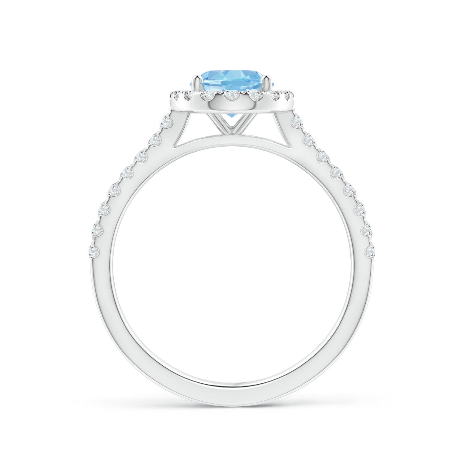 AAAA - Aquamarine / 1.34 CT / 14 KT White Gold