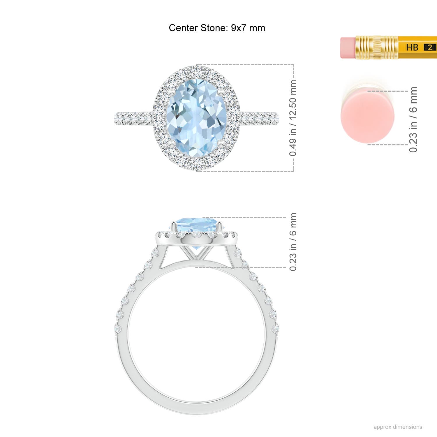 AA - Aquamarine / 1.95 CT / 14 KT White Gold