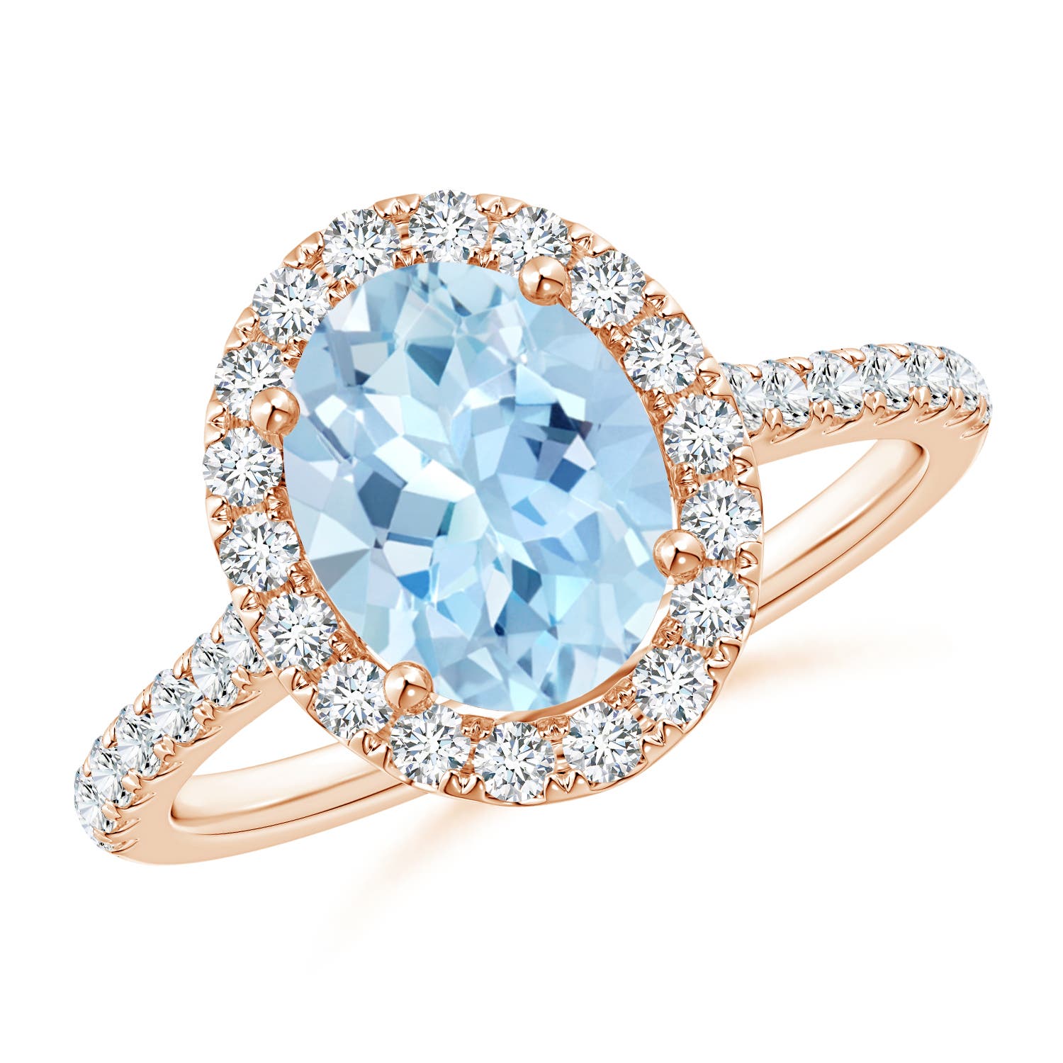 AAA - Aquamarine / 1.95 CT / 14 KT Rose Gold