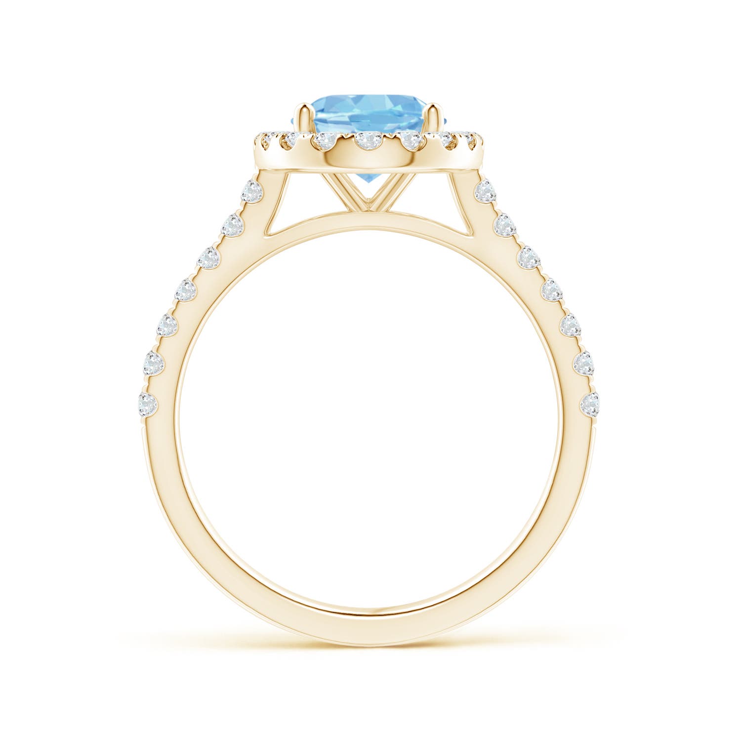 AAAA - Aquamarine / 1.95 CT / 14 KT Yellow Gold