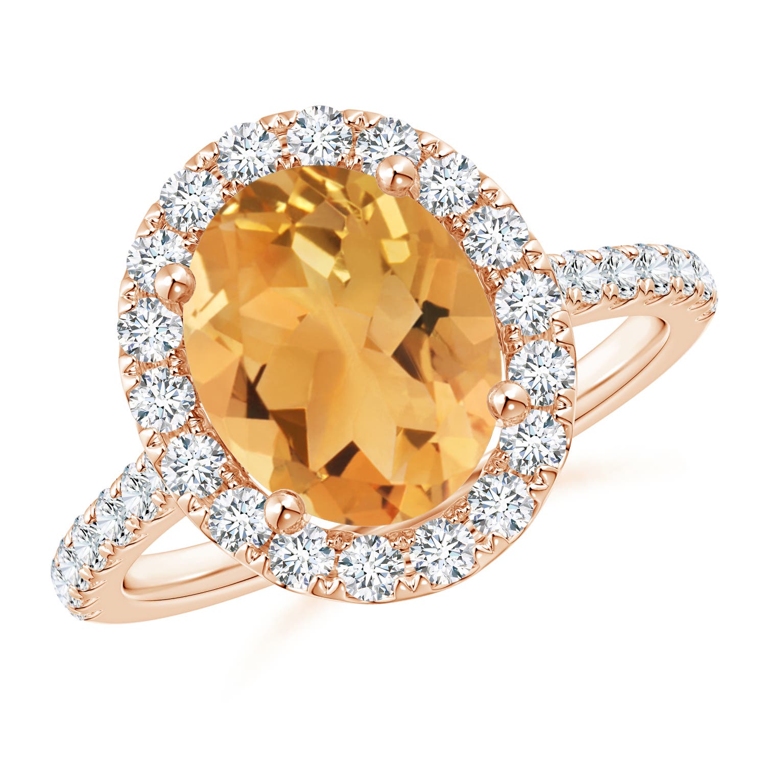 A - Citrine / 3.17 CT / 14 KT Rose Gold