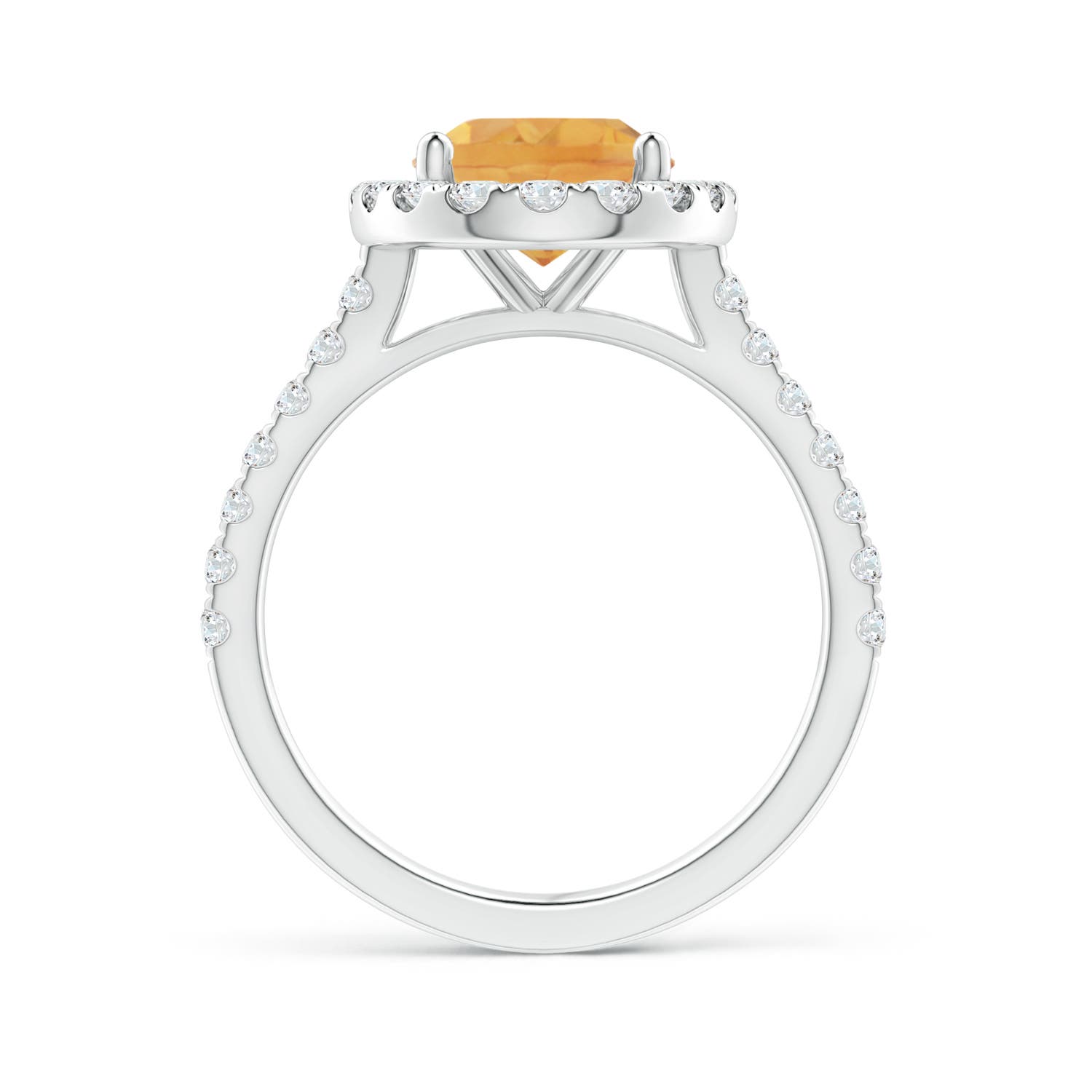 A - Citrine / 3.17 CT / 14 KT White Gold