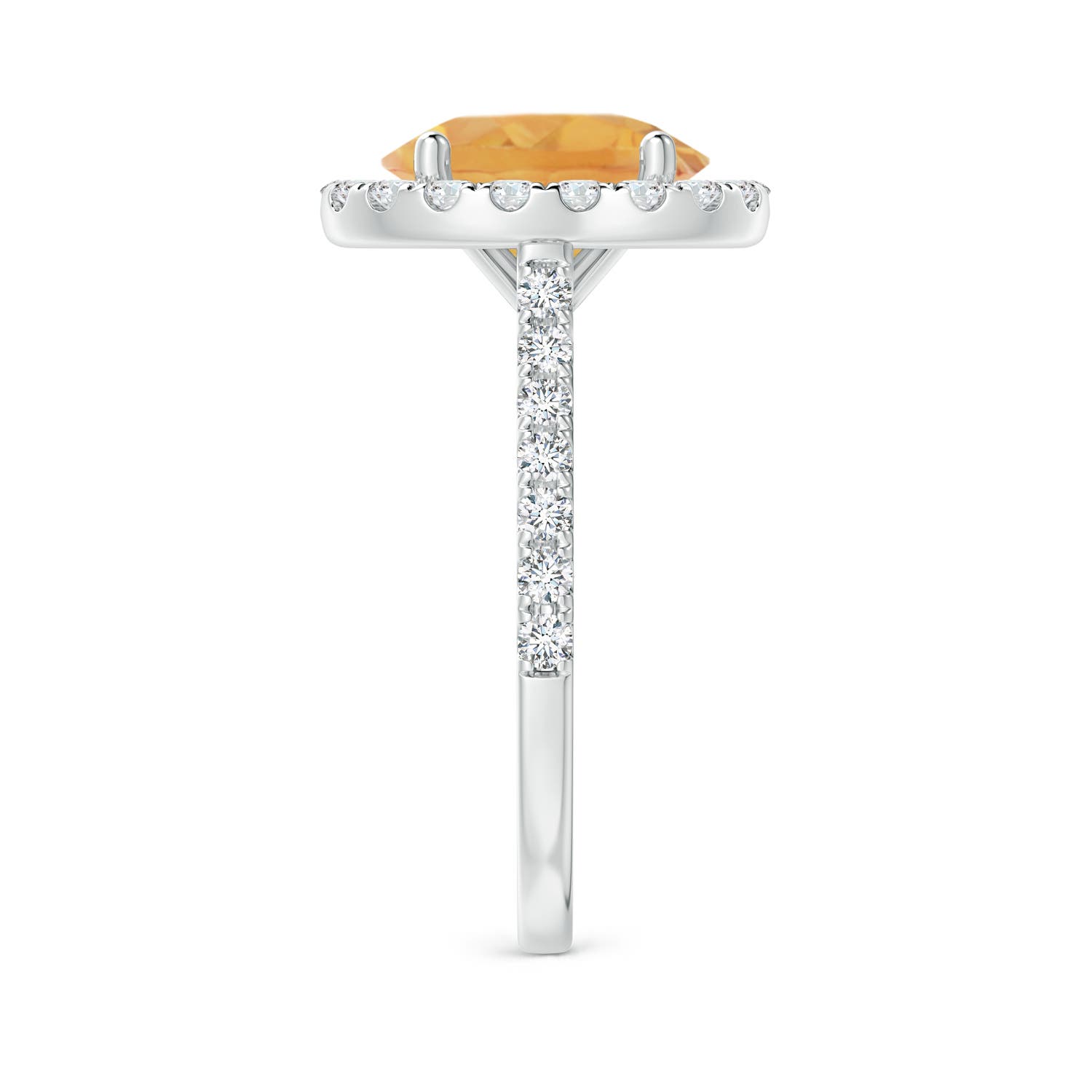 A - Citrine / 3.17 CT / 14 KT White Gold