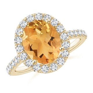 Oval A Citrine