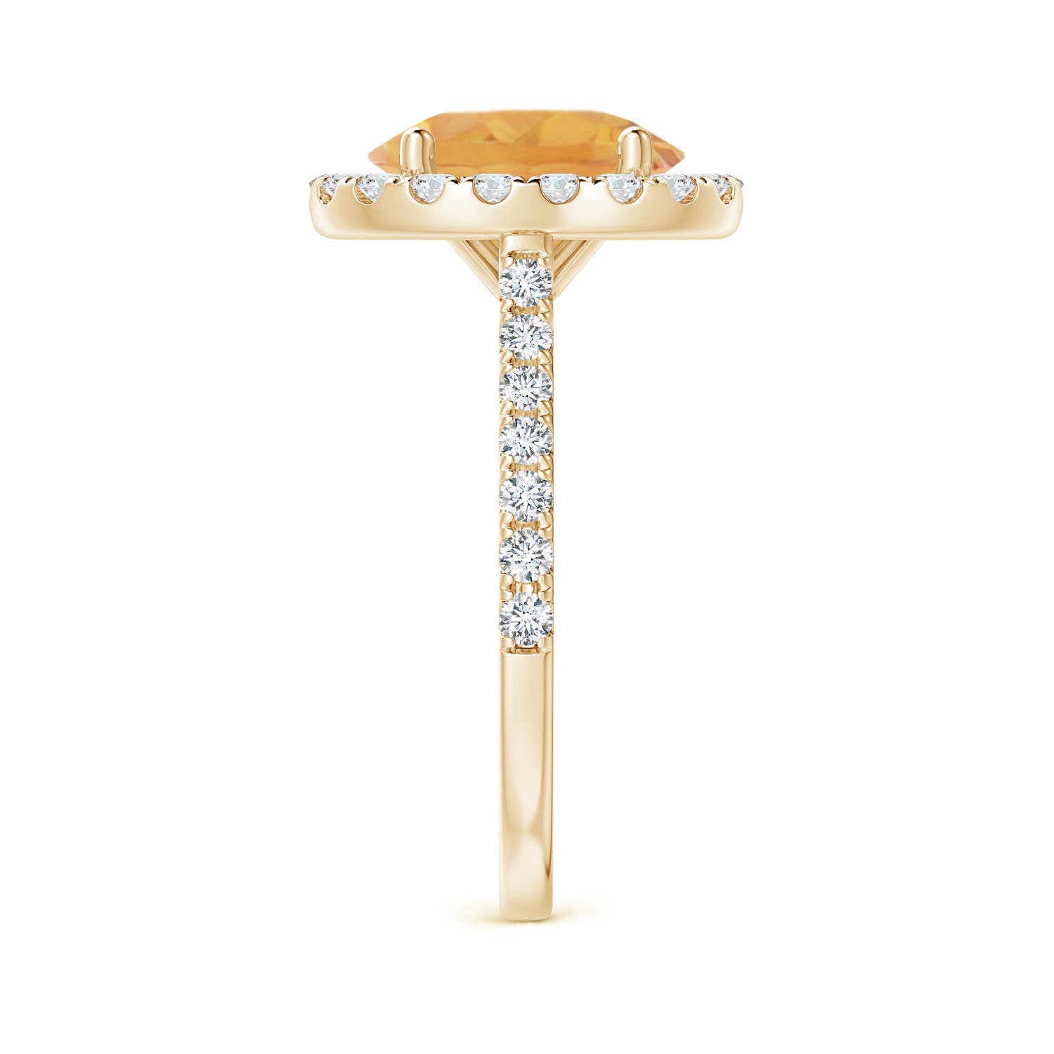 A - Citrine / 3.17 CT / 14 KT Yellow Gold