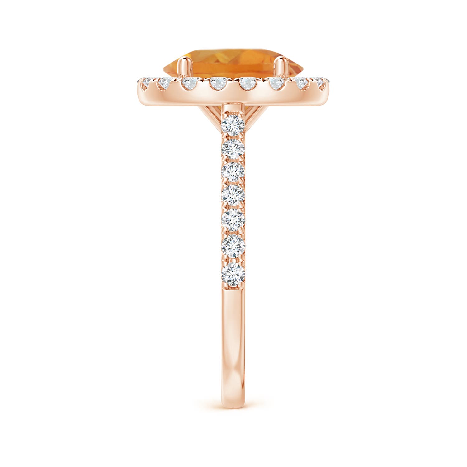 AA - Citrine / 3.17 CT / 14 KT Rose Gold