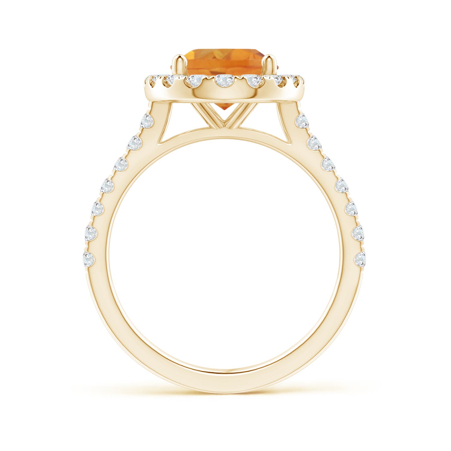 AA - Citrine / 3.17 CT / 14 KT Yellow Gold