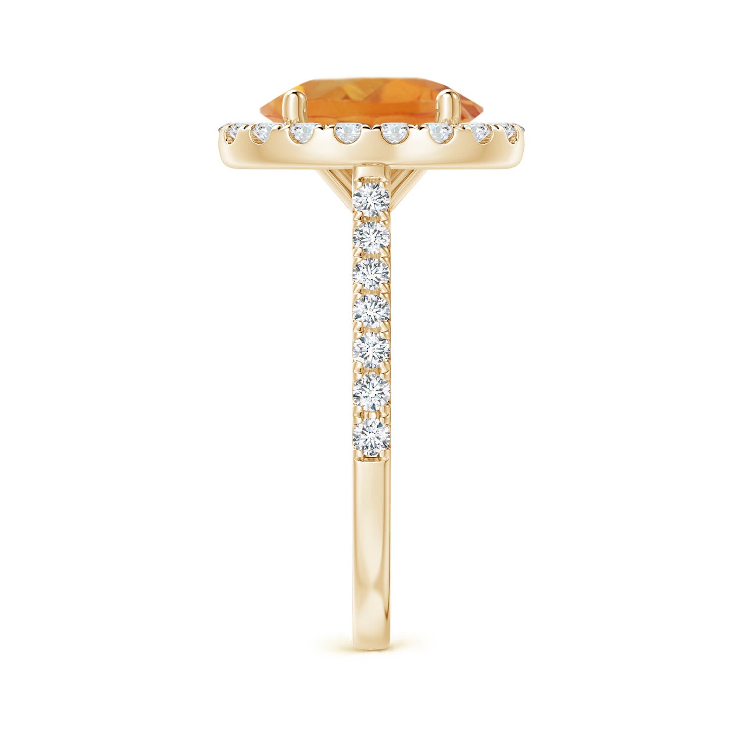 AA - Citrine / 3.17 CT / 14 KT Yellow Gold