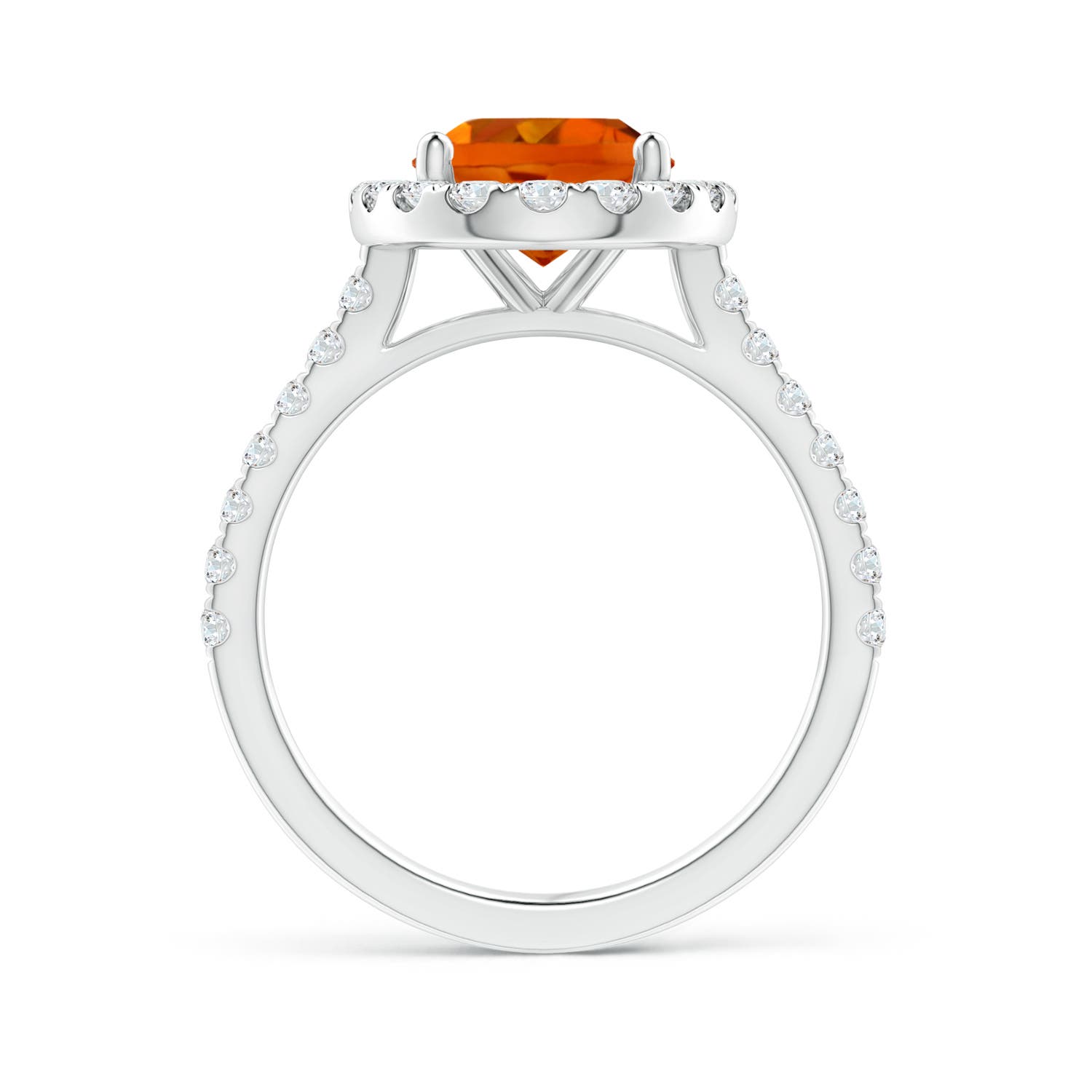 AAAA - Citrine / 3.17 CT / 14 KT White Gold