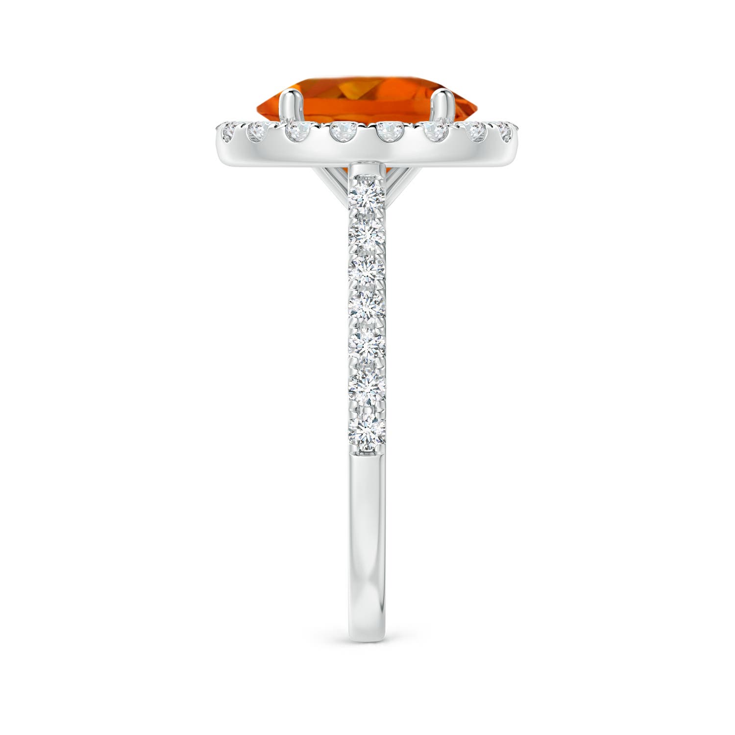 AAAA - Citrine / 3.17 CT / 14 KT White Gold