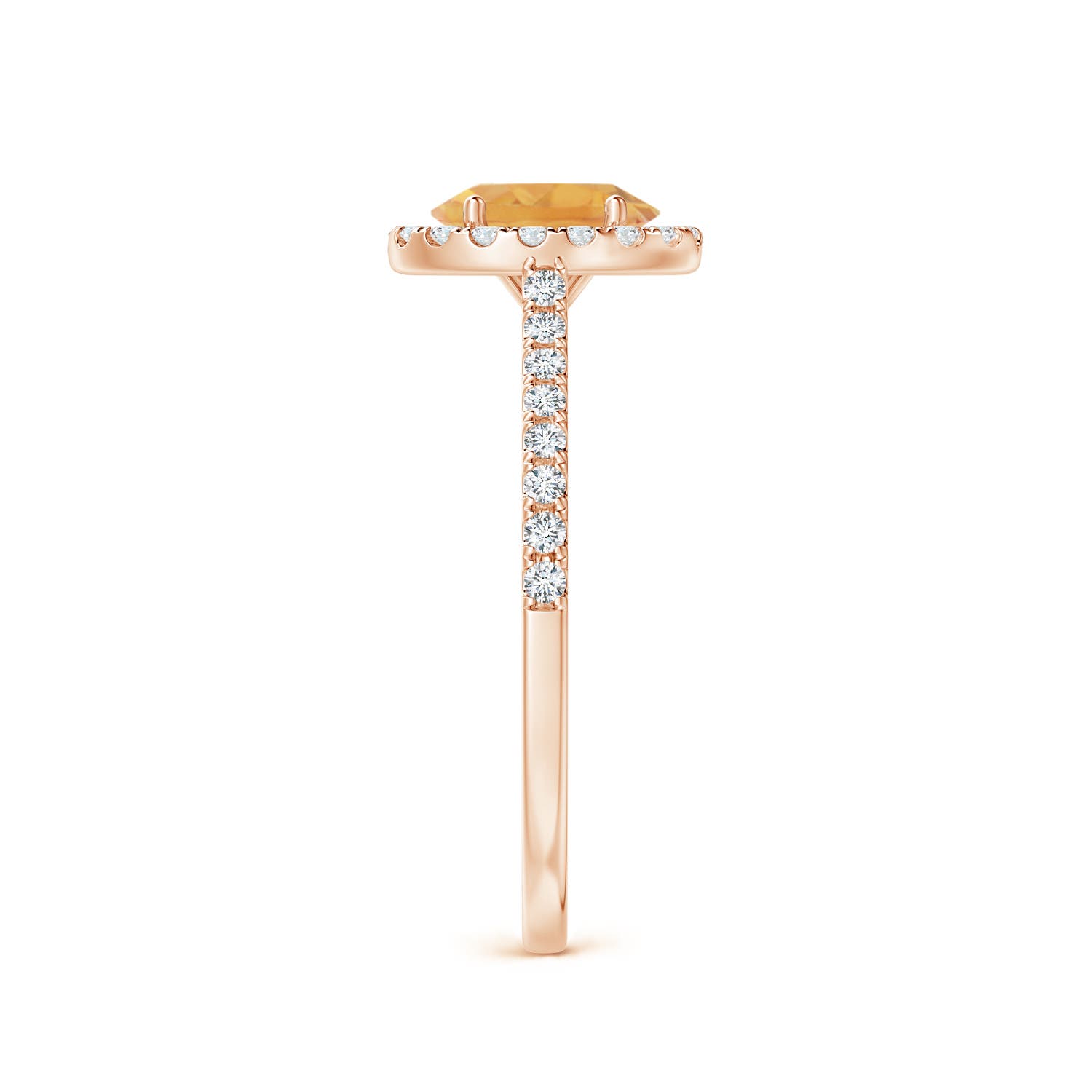 A - Citrine / 1.01 CT / 14 KT Rose Gold