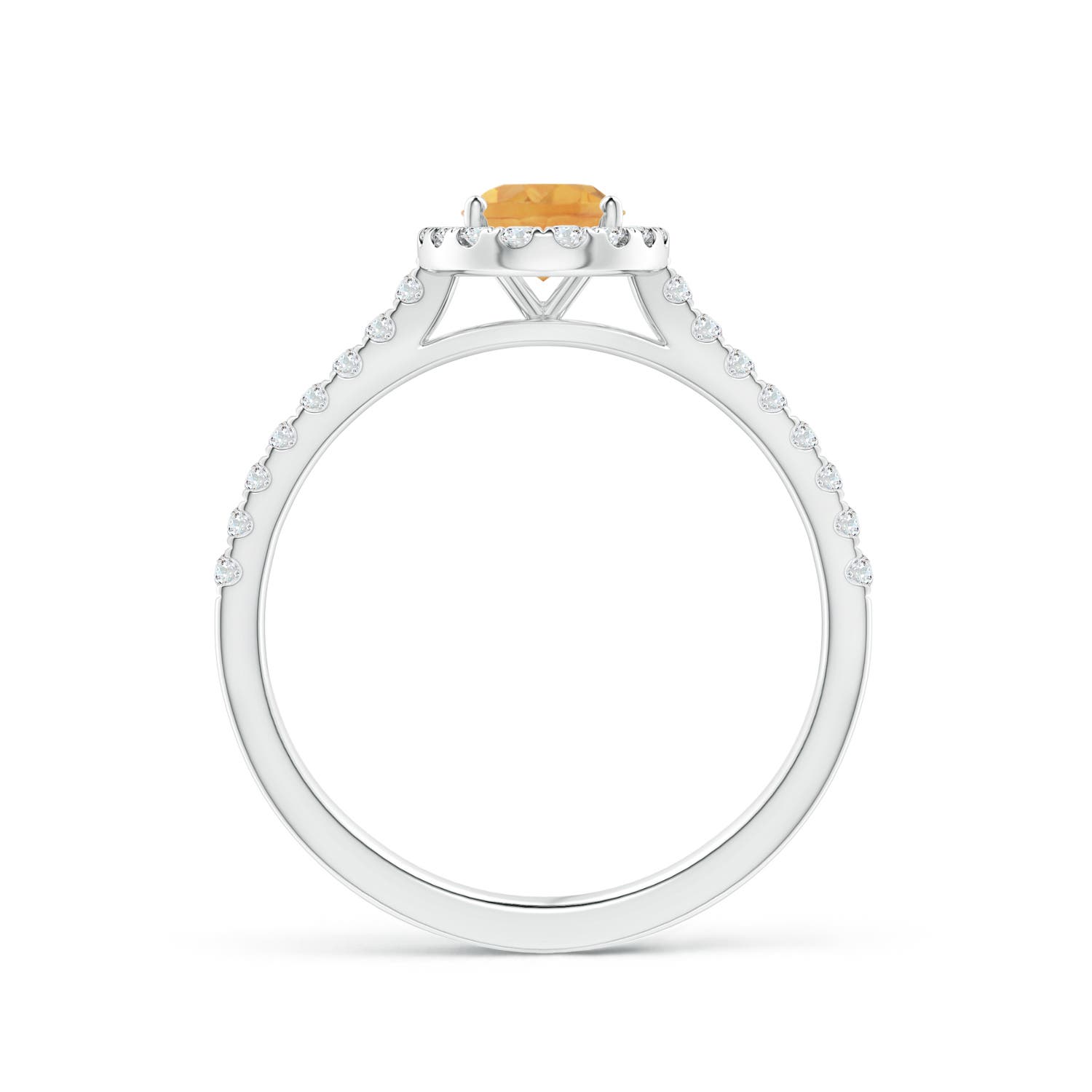 A - Citrine / 1.01 CT / 14 KT White Gold