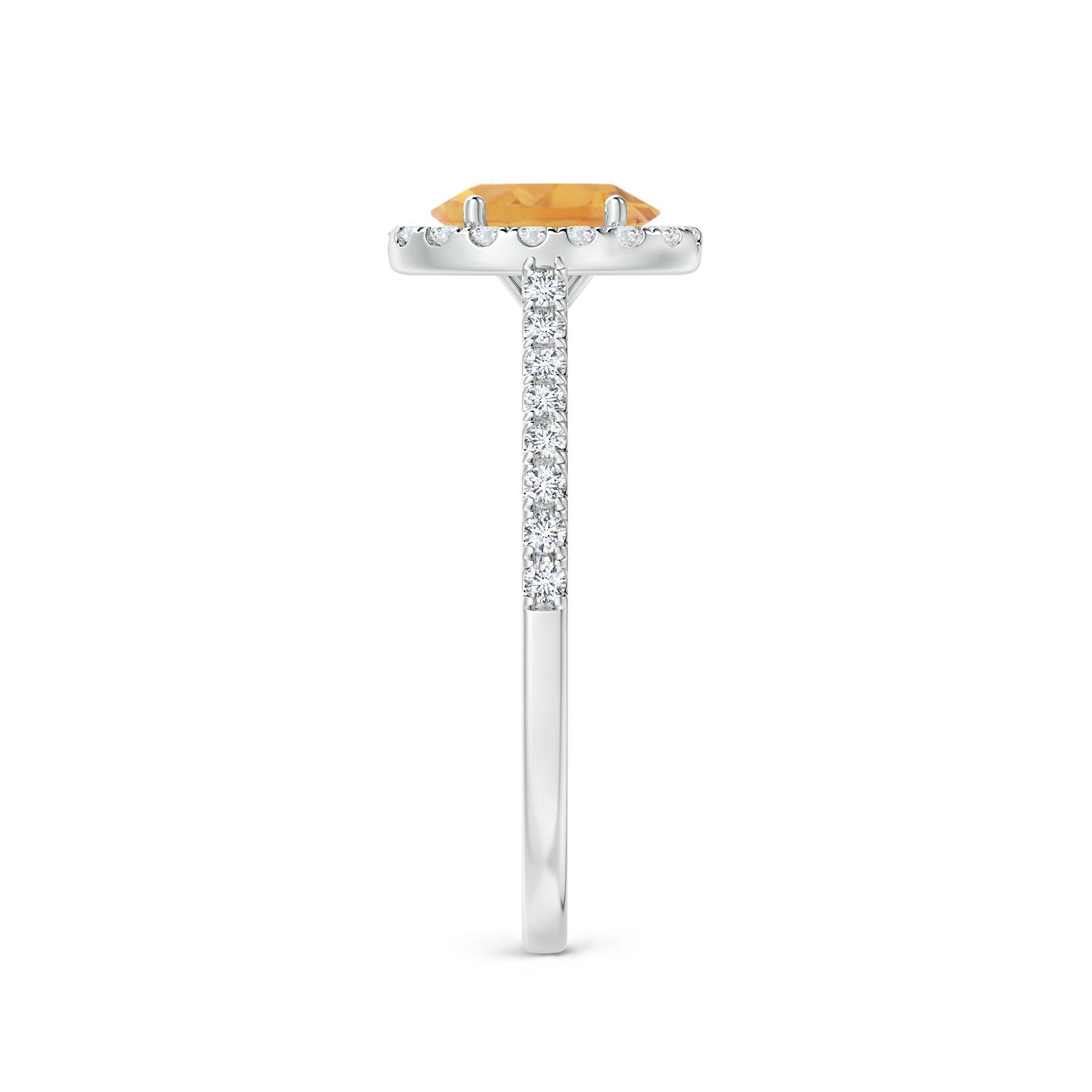 A - Citrine / 1.01 CT / 14 KT White Gold