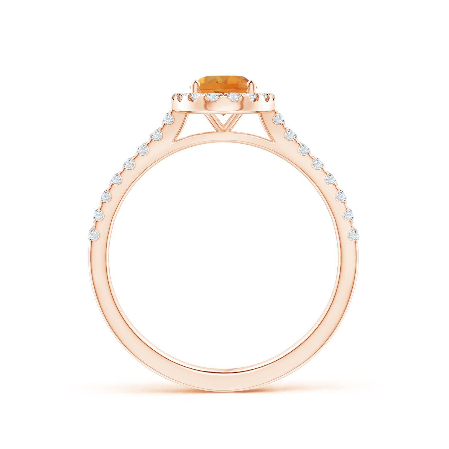 AA - Citrine / 1.01 CT / 14 KT Rose Gold