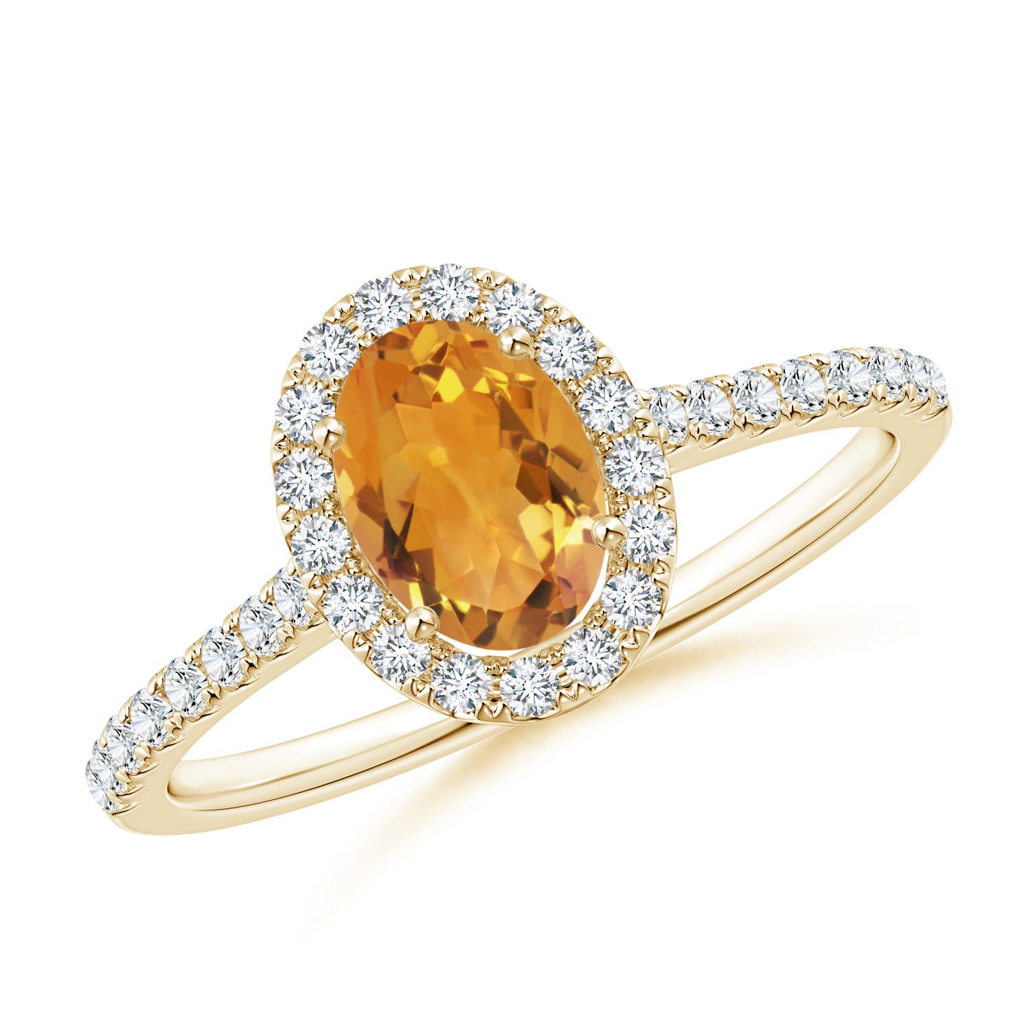 AA - Citrine / 1.01 CT / 14 KT Yellow Gold