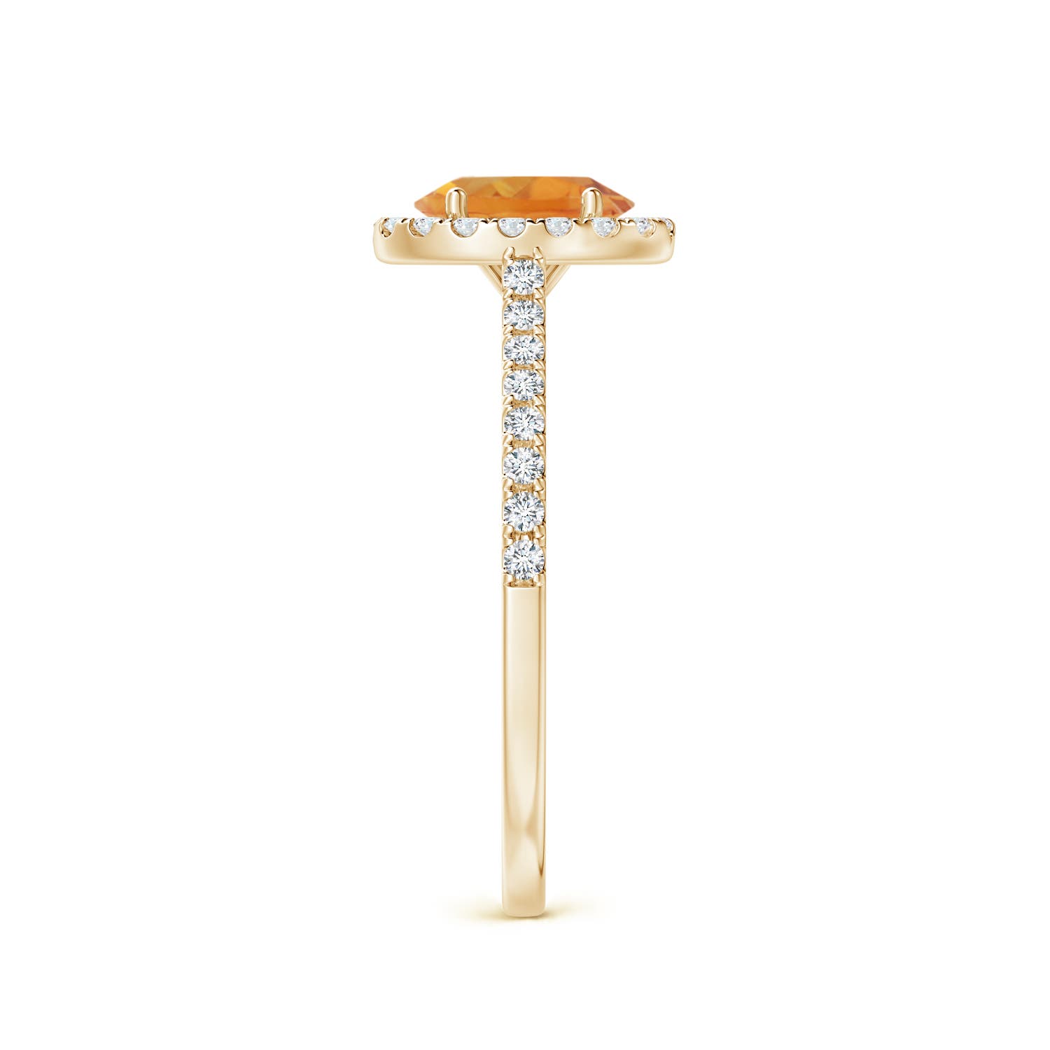 AA - Citrine / 1.01 CT / 14 KT Yellow Gold