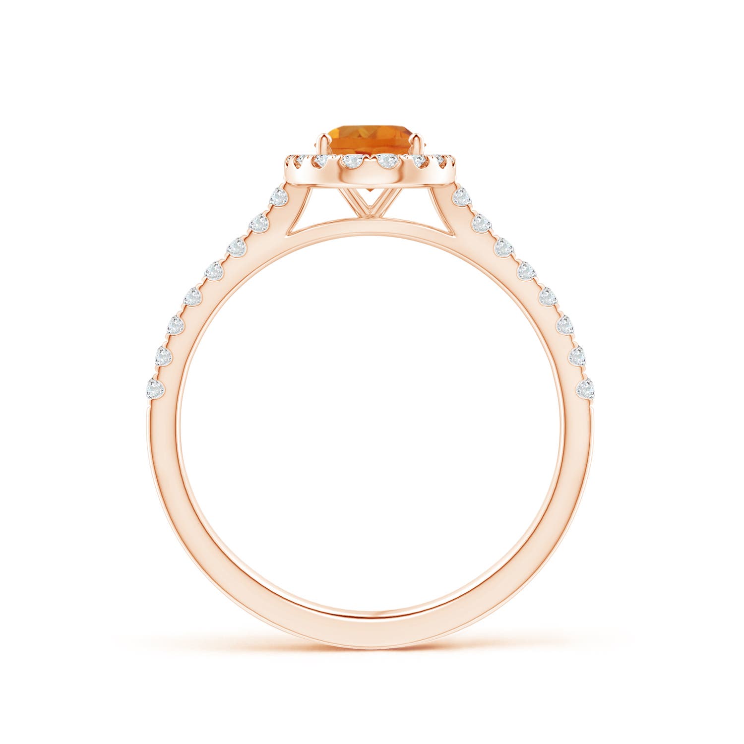 AAA - Citrine / 1.01 CT / 14 KT Rose Gold