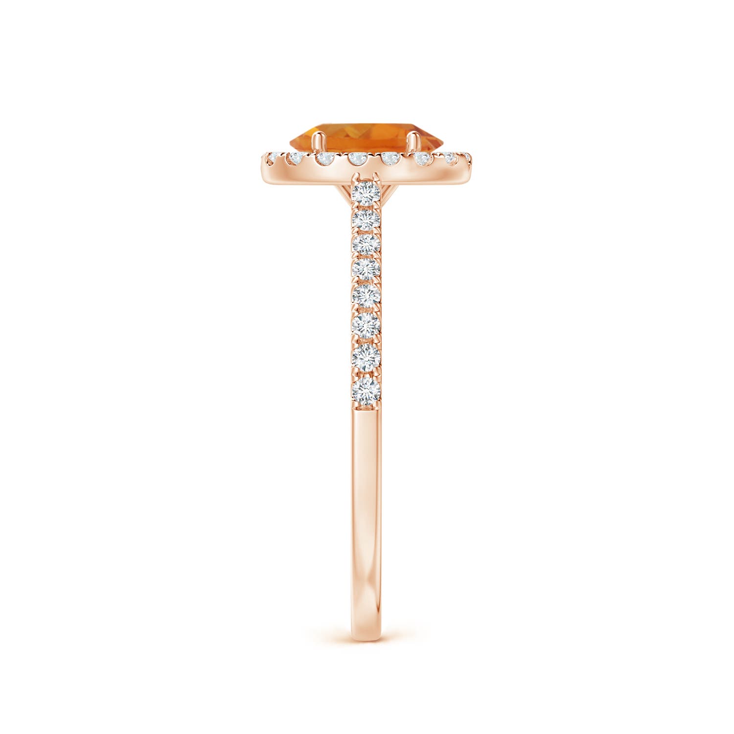 AAA - Citrine / 1.01 CT / 14 KT Rose Gold