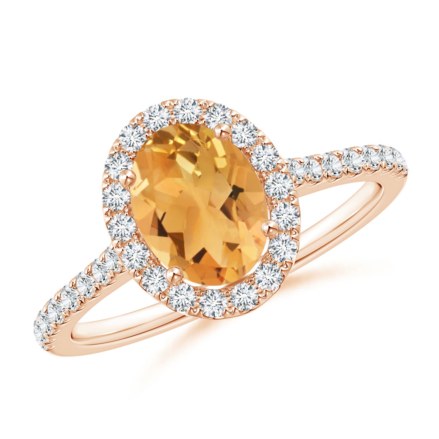 A - Citrine / 1.44 CT / 14 KT Rose Gold