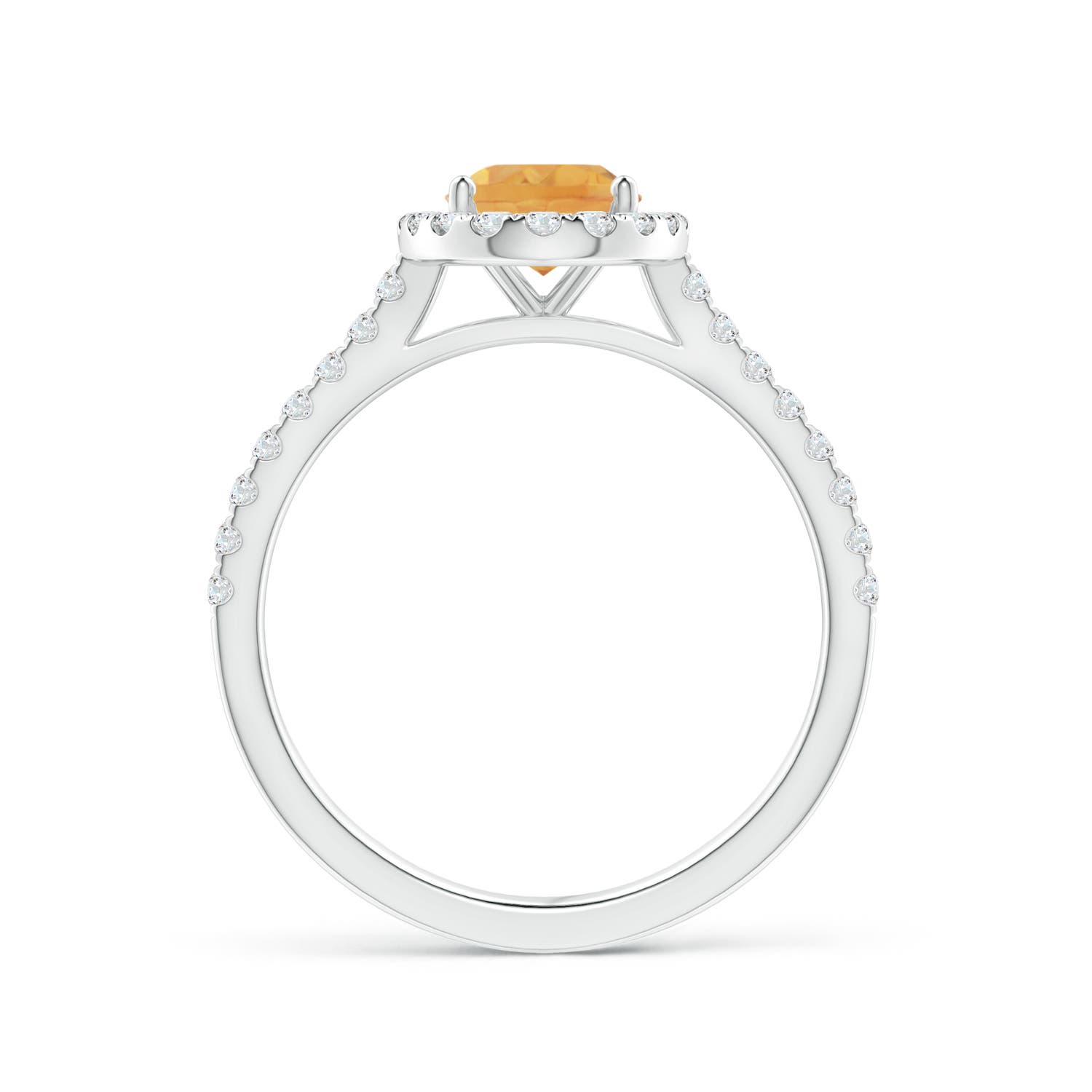 A - Citrine / 1.44 CT / 14 KT White Gold