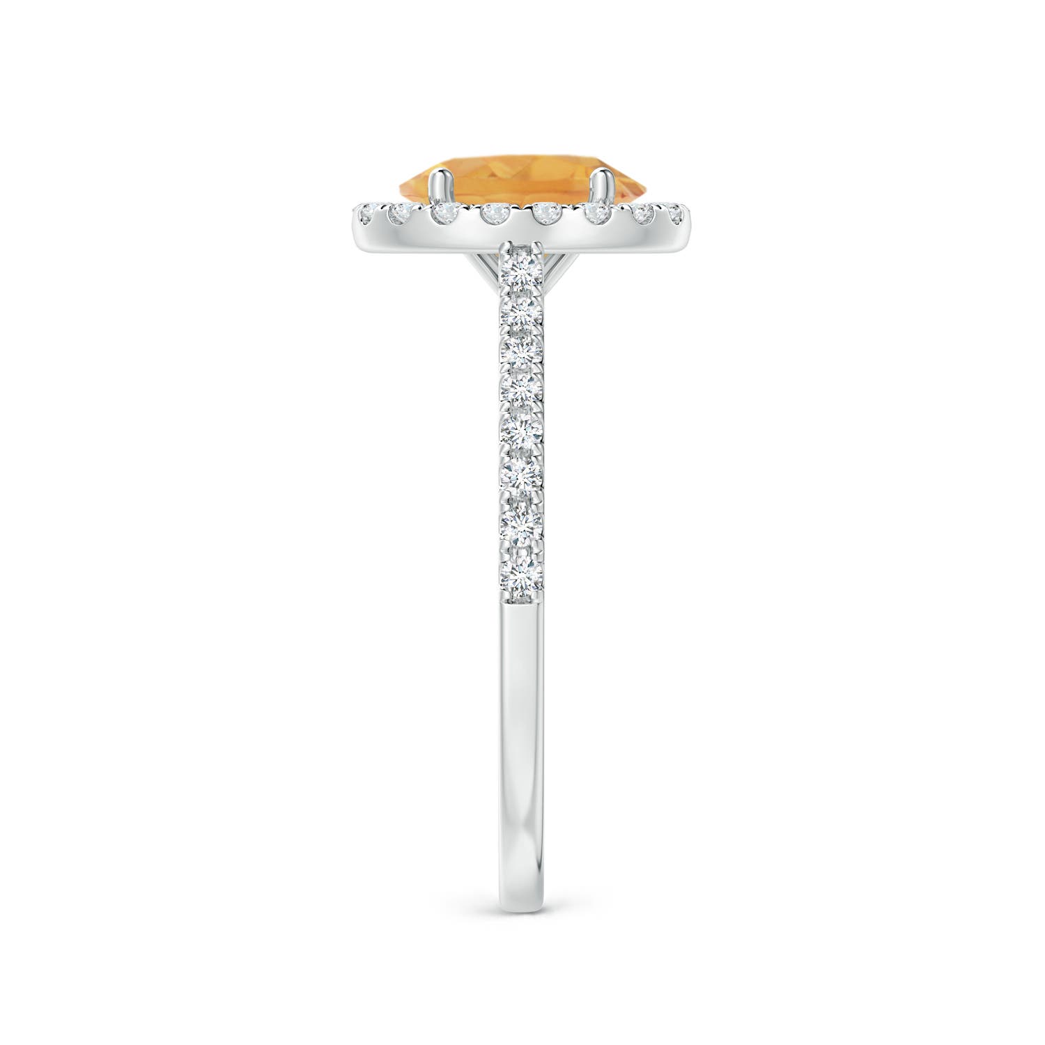 A - Citrine / 1.44 CT / 14 KT White Gold