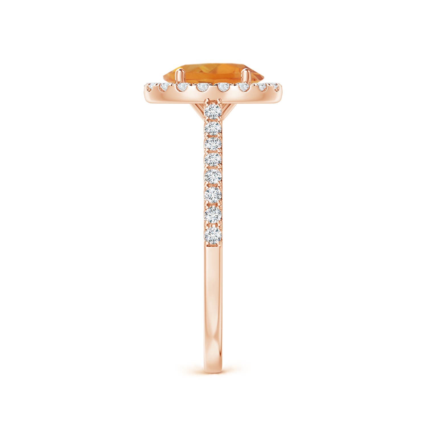 AA - Citrine / 1.44 CT / 14 KT Rose Gold