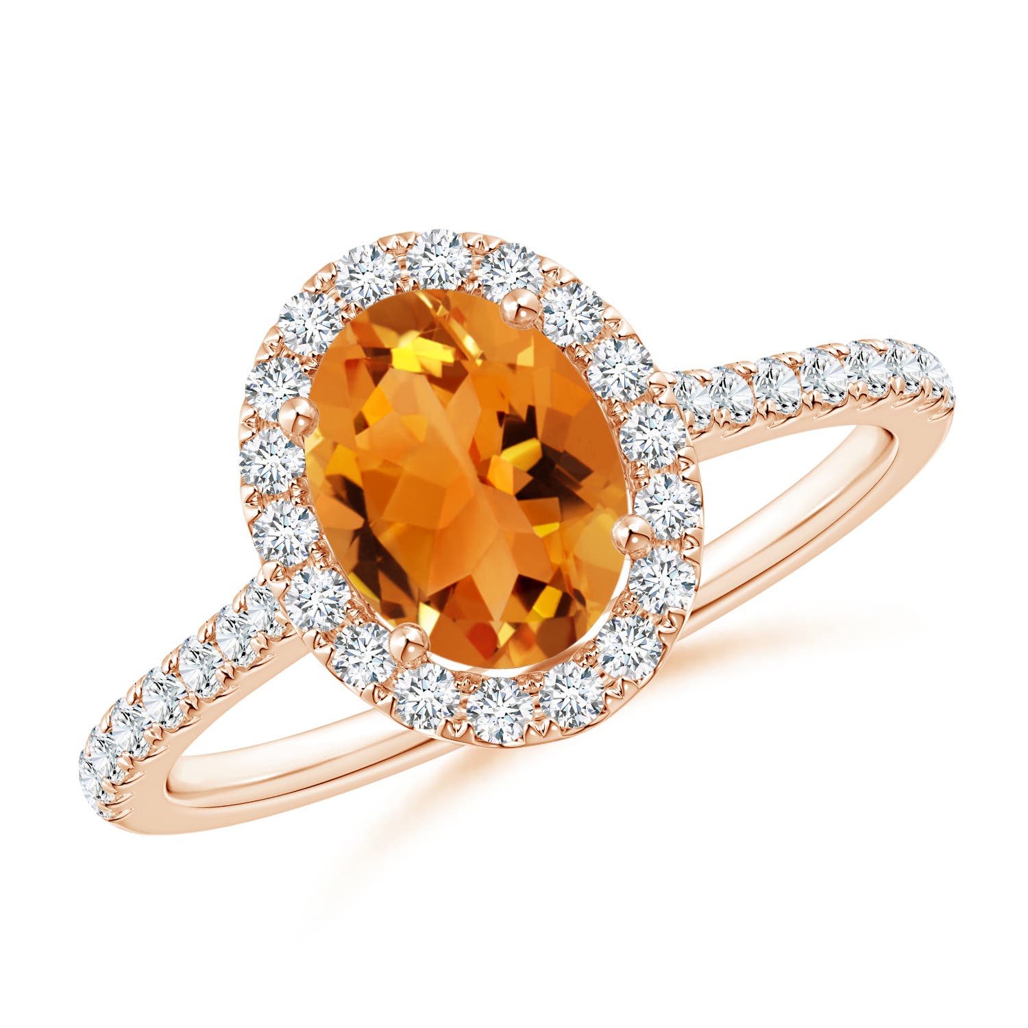 AAA - Citrine / 1.44 CT / 14 KT Rose Gold