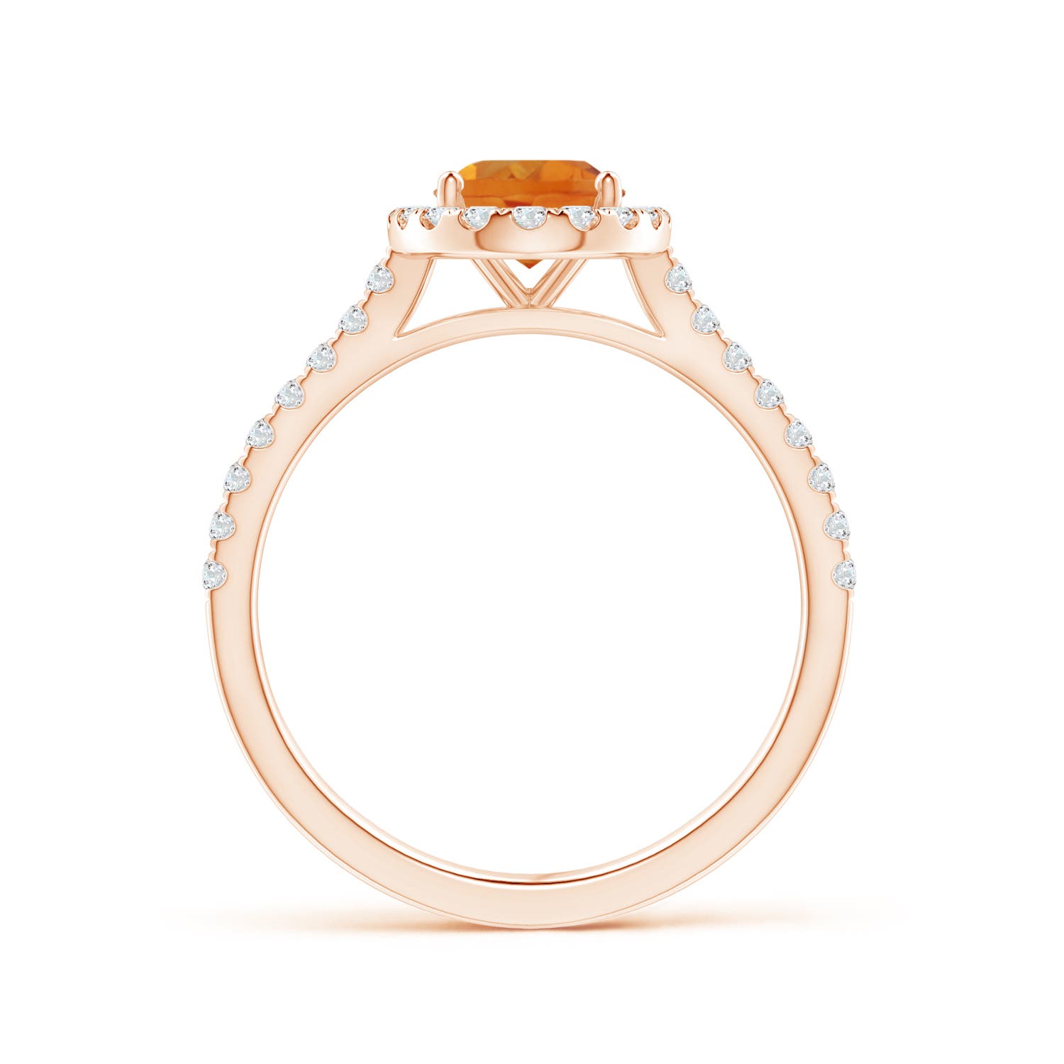 AAA - Citrine / 1.44 CT / 14 KT Rose Gold