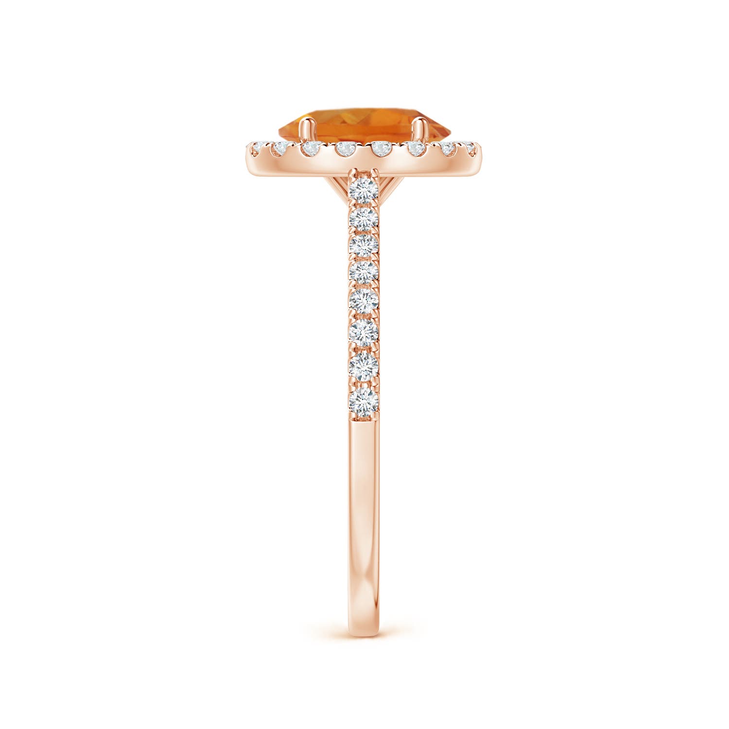 AAA - Citrine / 1.44 CT / 14 KT Rose Gold