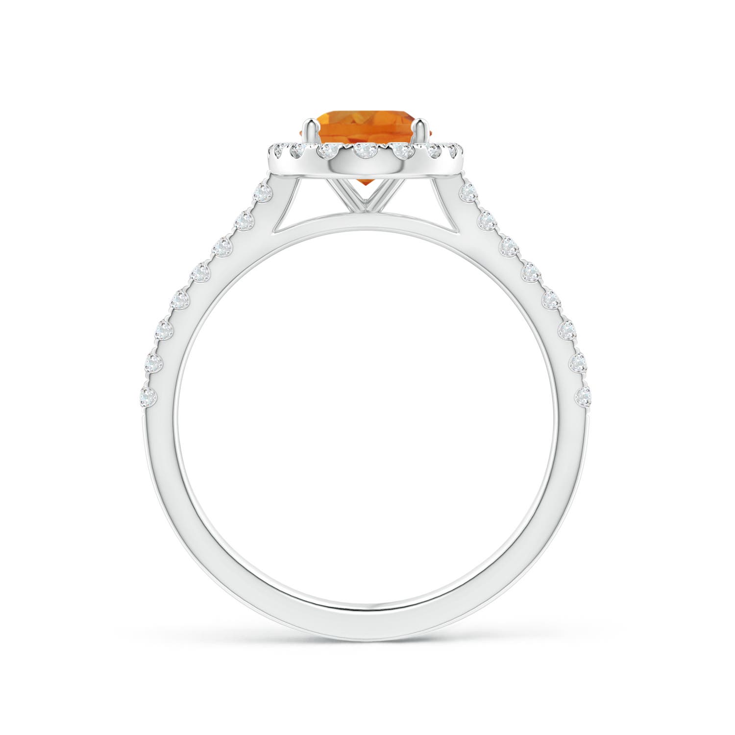 AAA - Citrine / 1.44 CT / 14 KT White Gold