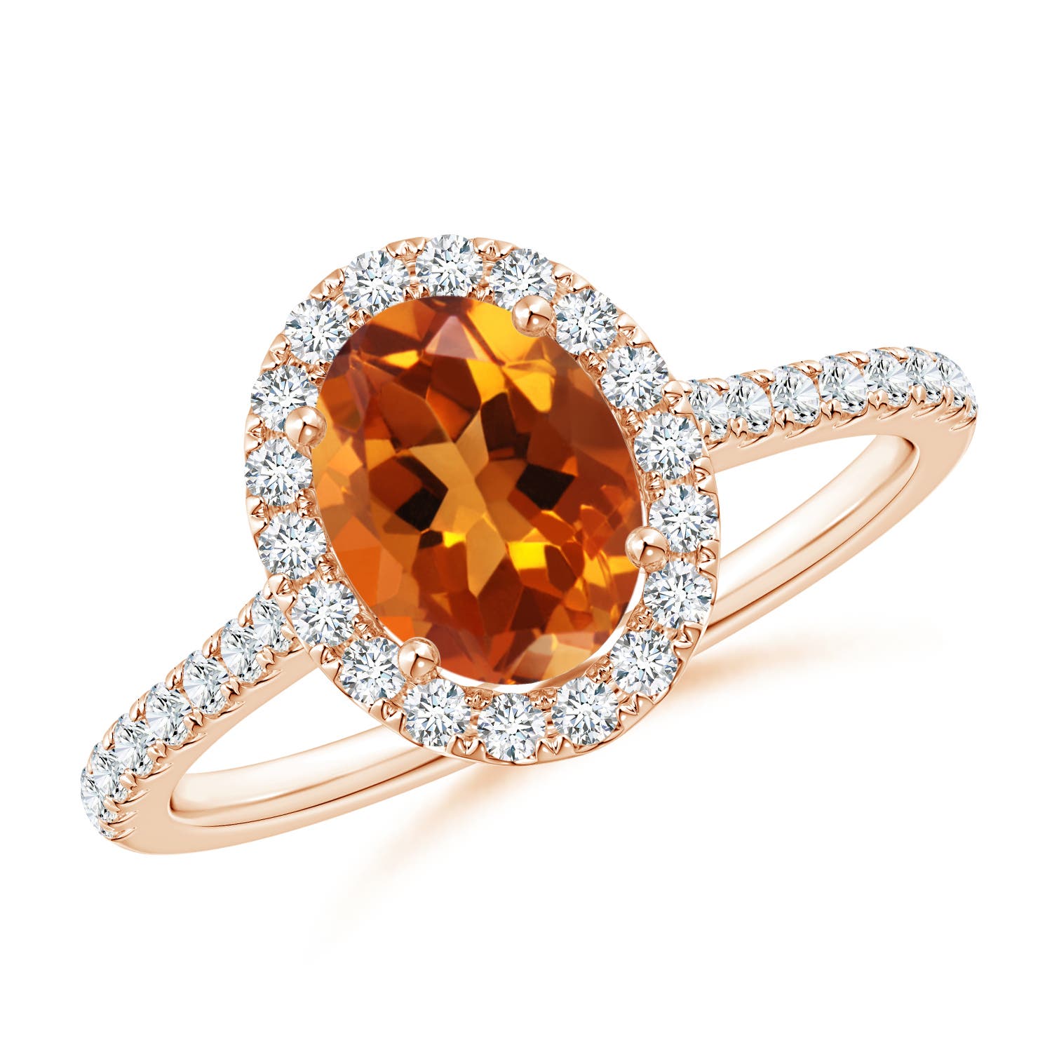 AAAA - Citrine / 1.44 CT / 14 KT Rose Gold