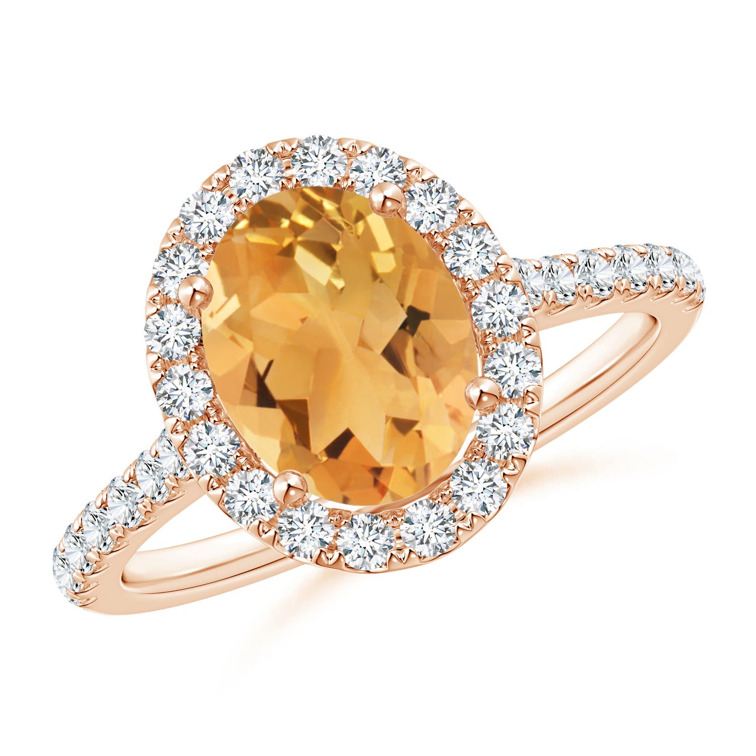 A - Citrine / 2.1 CT / 14 KT Rose Gold