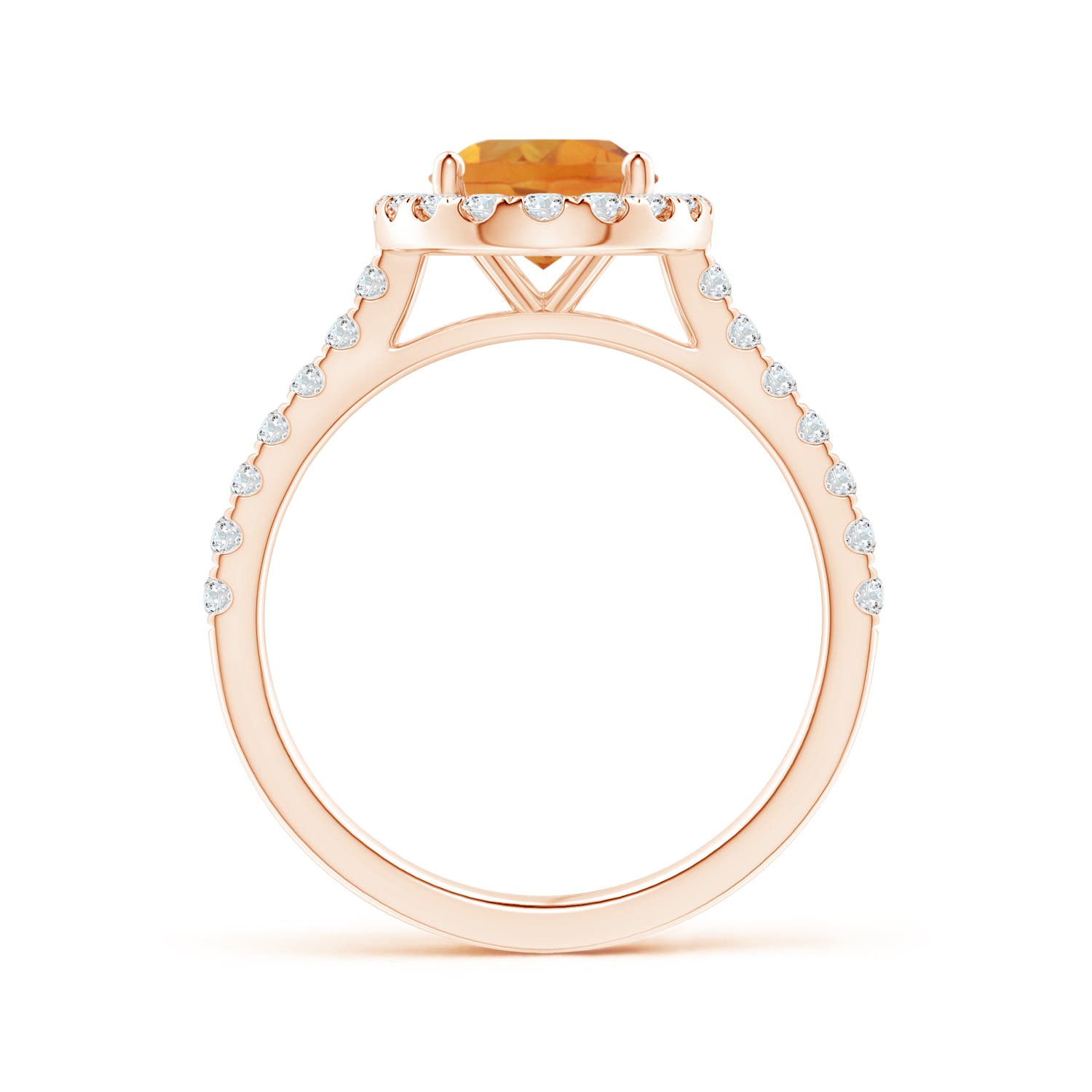 AA - Citrine / 2.1 CT / 14 KT Rose Gold