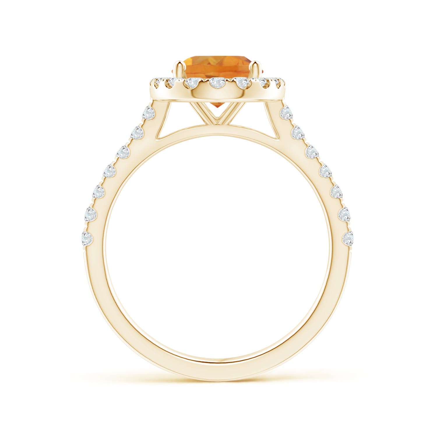 AA - Citrine / 2.1 CT / 14 KT Yellow Gold