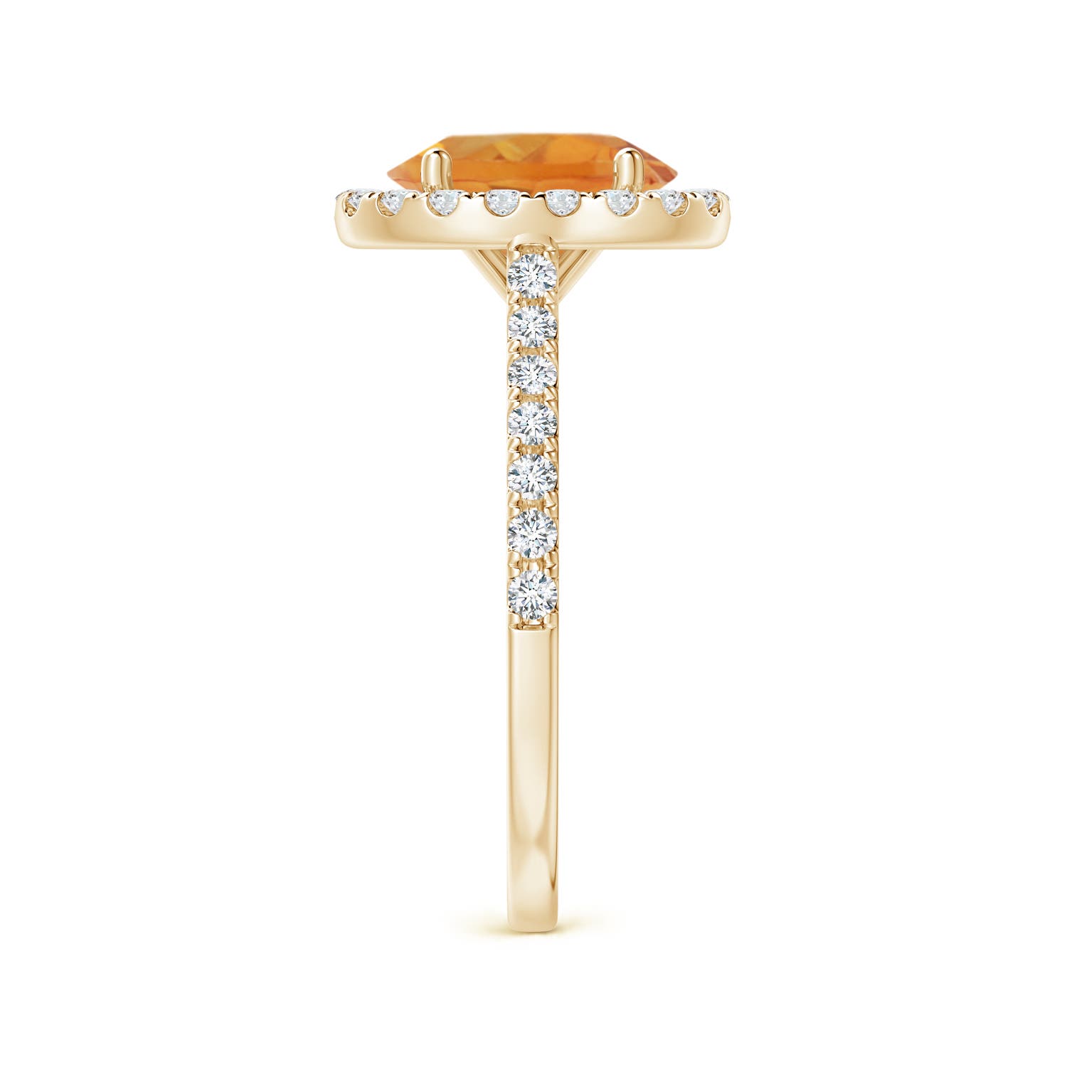 AA - Citrine / 2.1 CT / 14 KT Yellow Gold