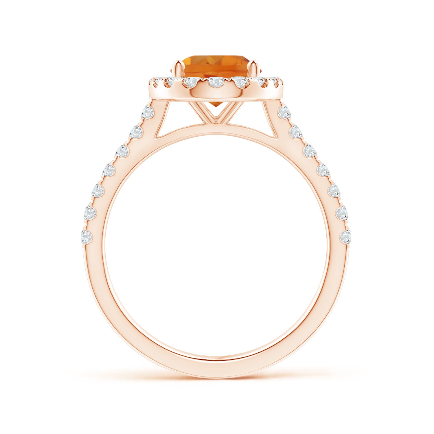 AAA - Citrine / 2.1 CT / 14 KT Rose Gold