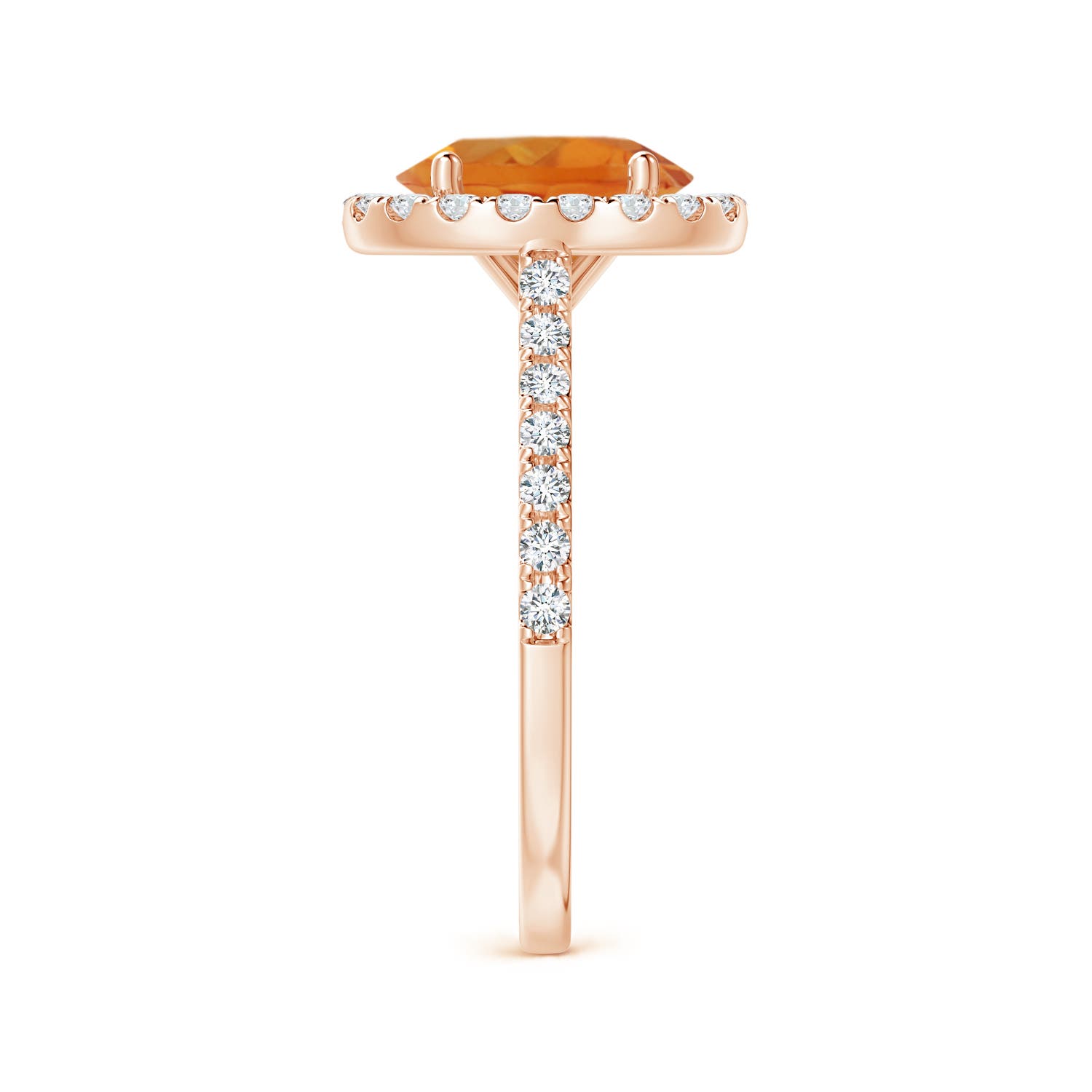 AAA - Citrine / 2.1 CT / 14 KT Rose Gold