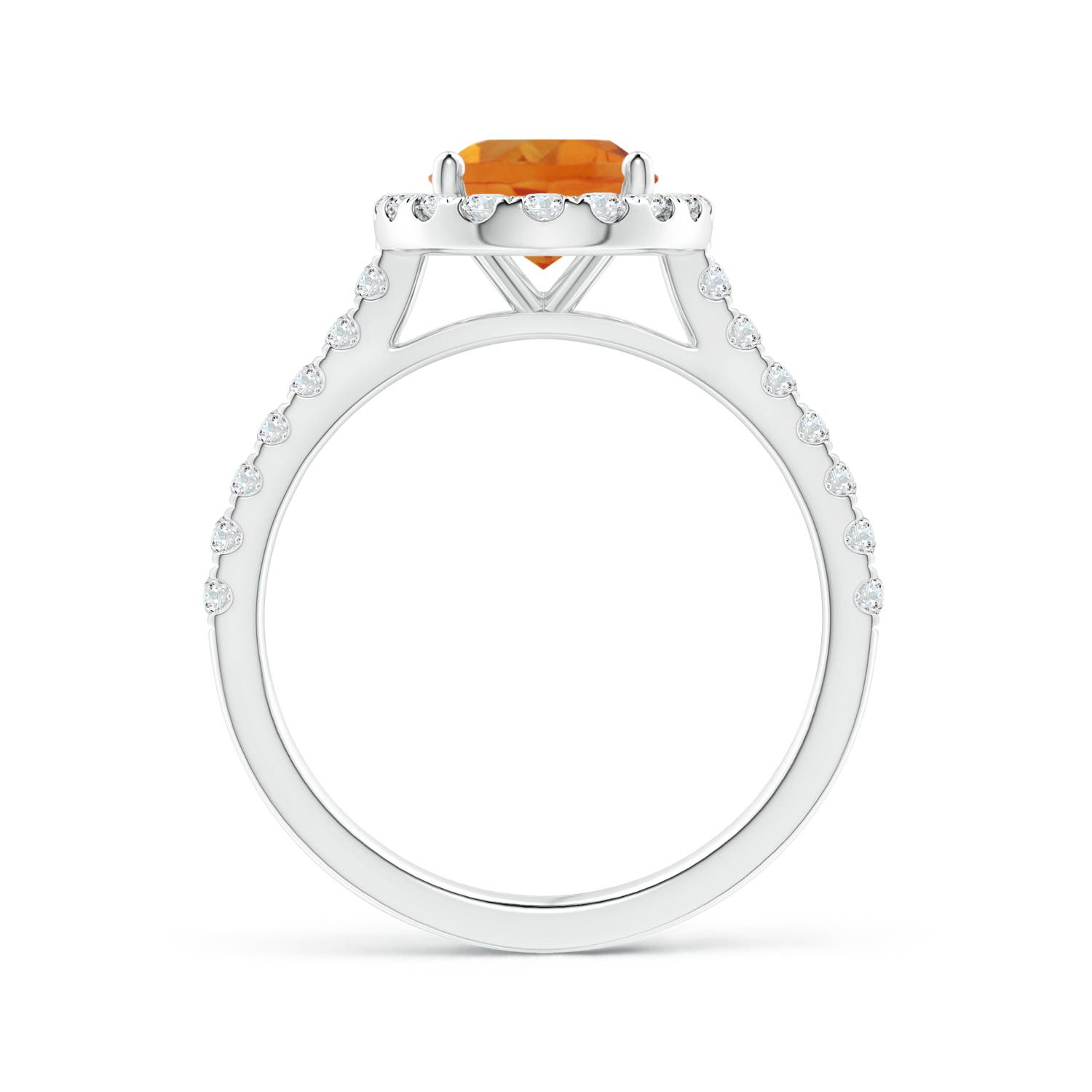 AAA - Citrine / 2.1 CT / 14 KT White Gold