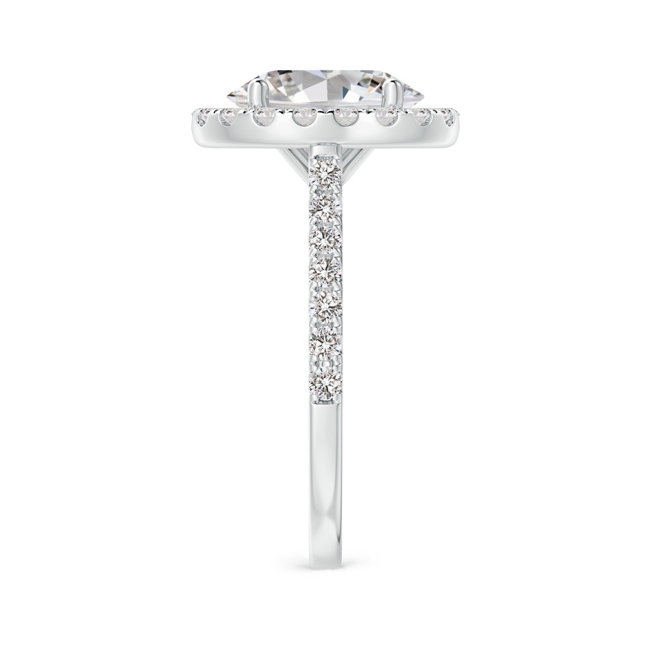 10x8mm II1 Oval Diamond Halo Ring with Accents in P950 Platinum side 299